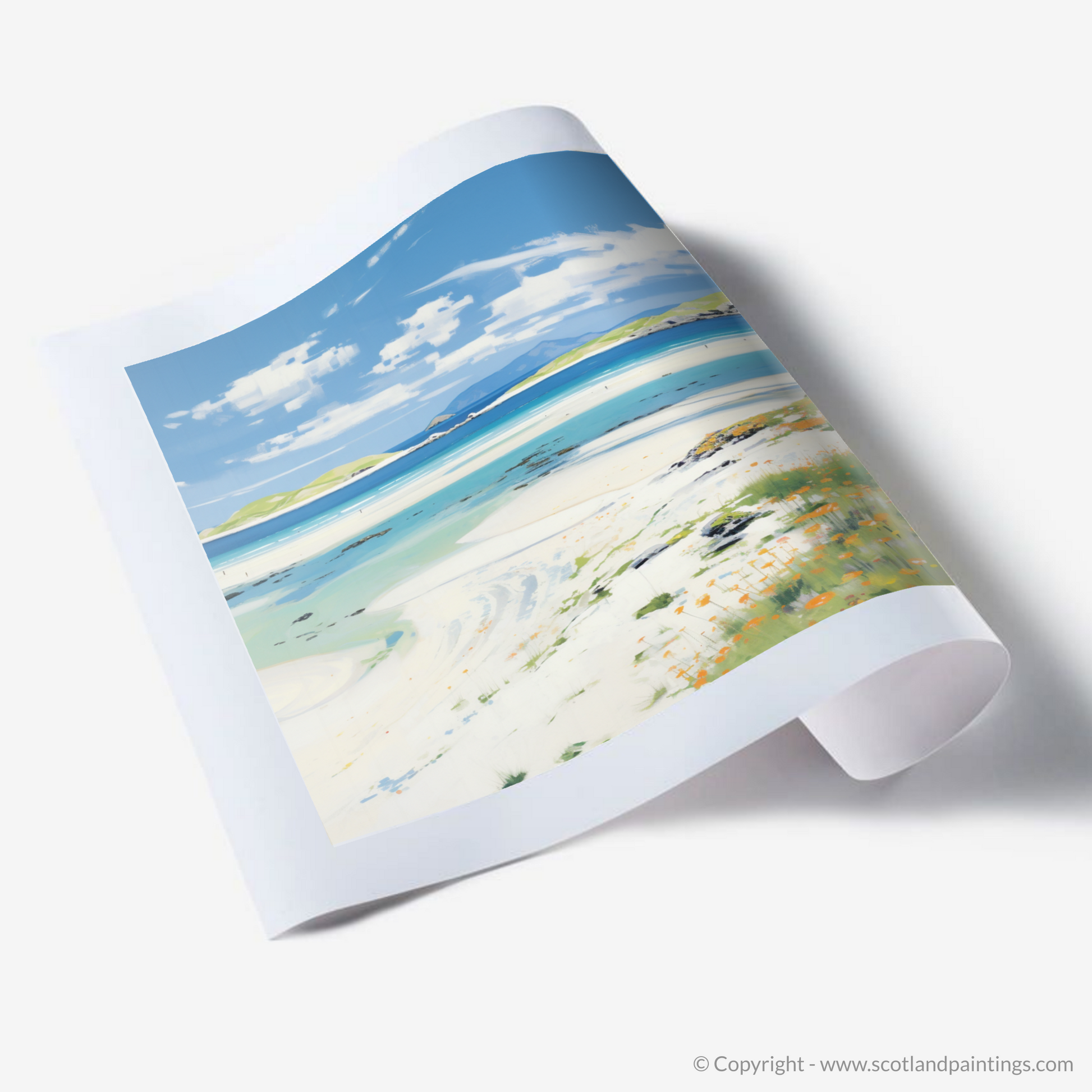 Art Print of Luskentyre Beach, Isle of Harris in summer