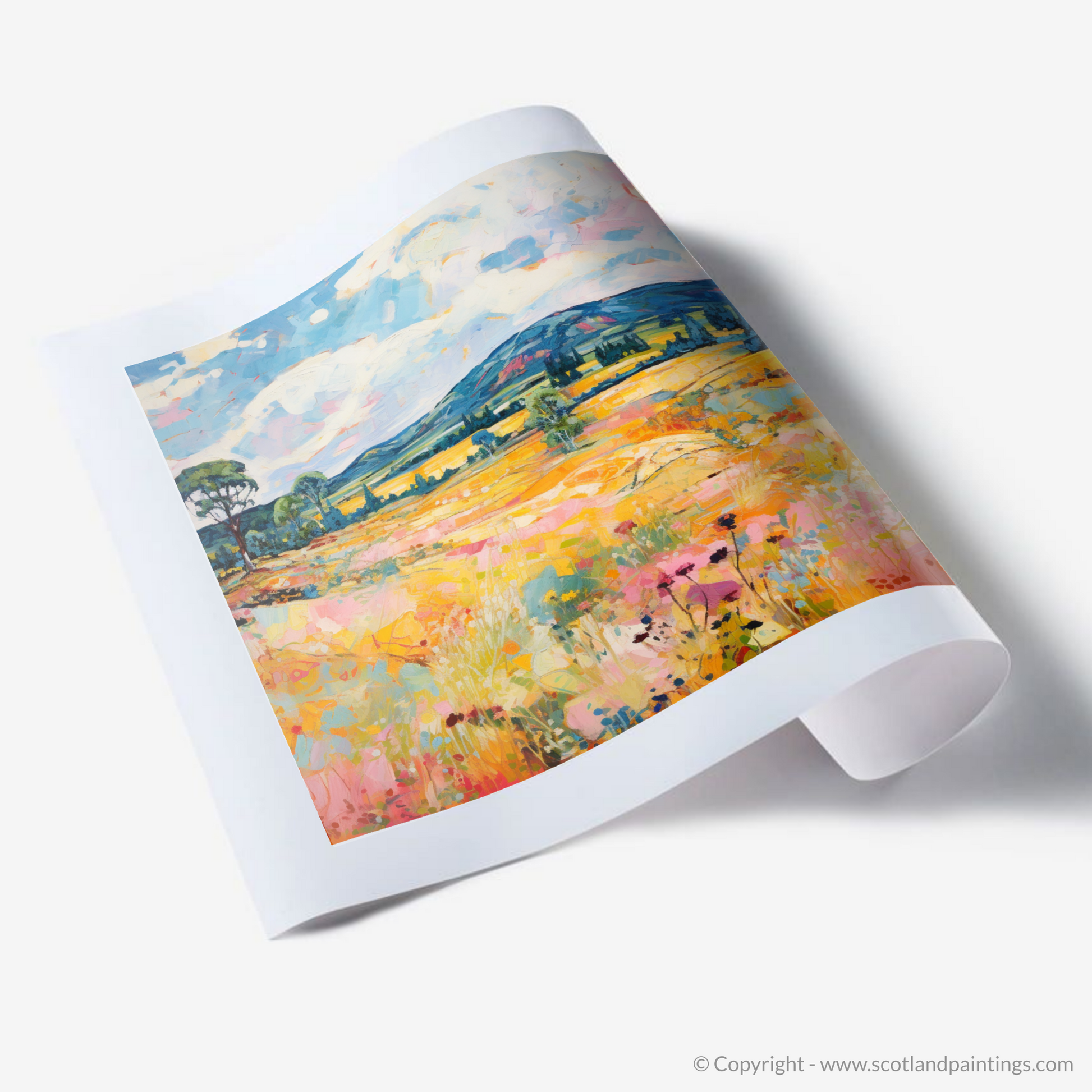 Art Print of Glen Tanar, Aberdeenshire in summer