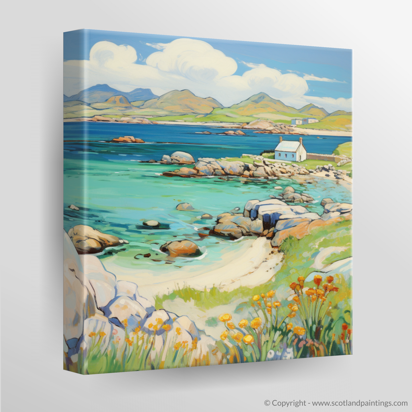 Canvas Print of Isle of Iona, Inner Hebrides in summer