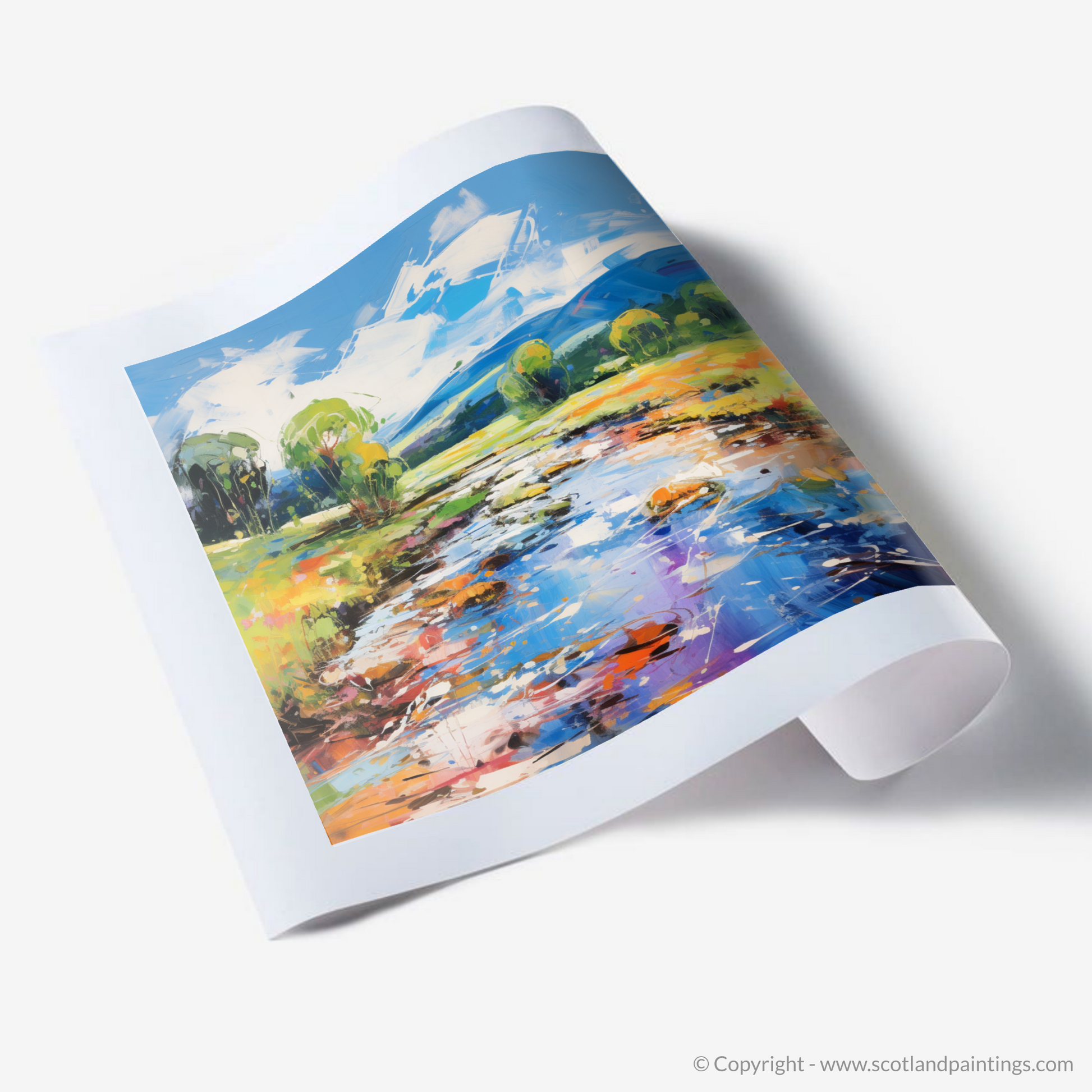 Art Print of River Carron, Ross-shire in summer