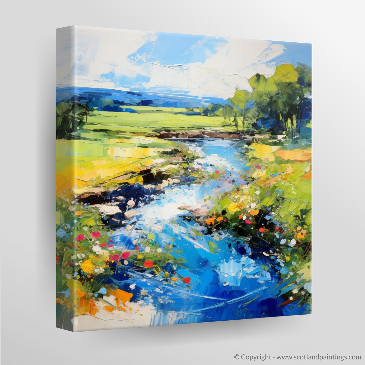 Canvas Print of River Carron, Ross-shire in summer