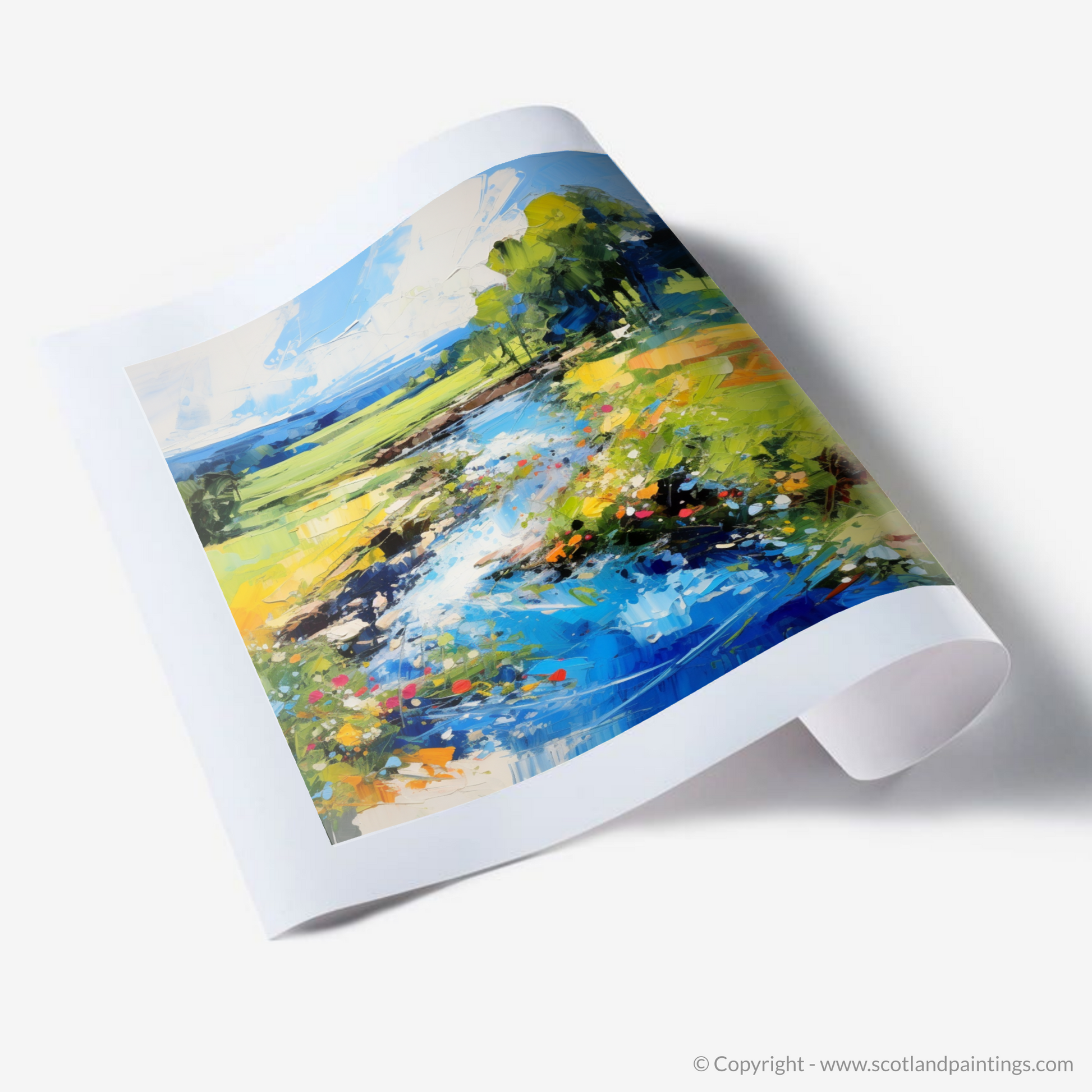 Art Print of River Carron, Ross-shire in summer