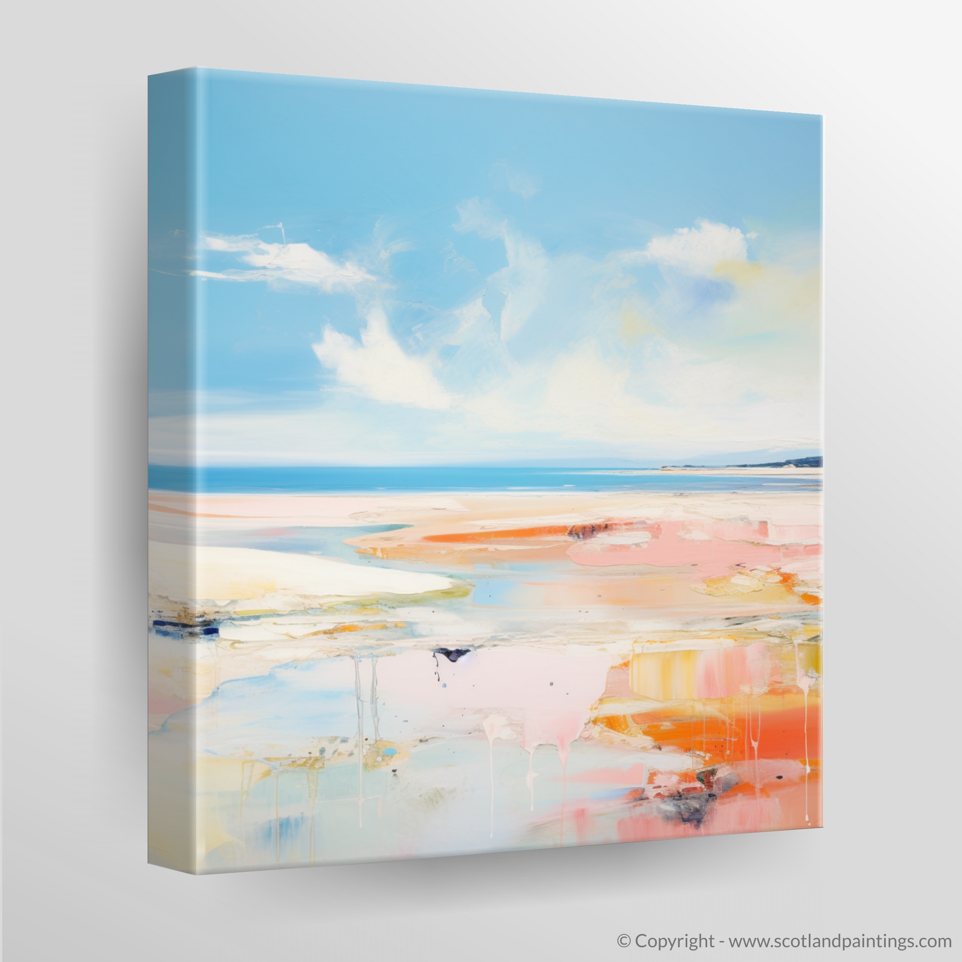 Canvas Print of Nairn Beach, Nairn in summer