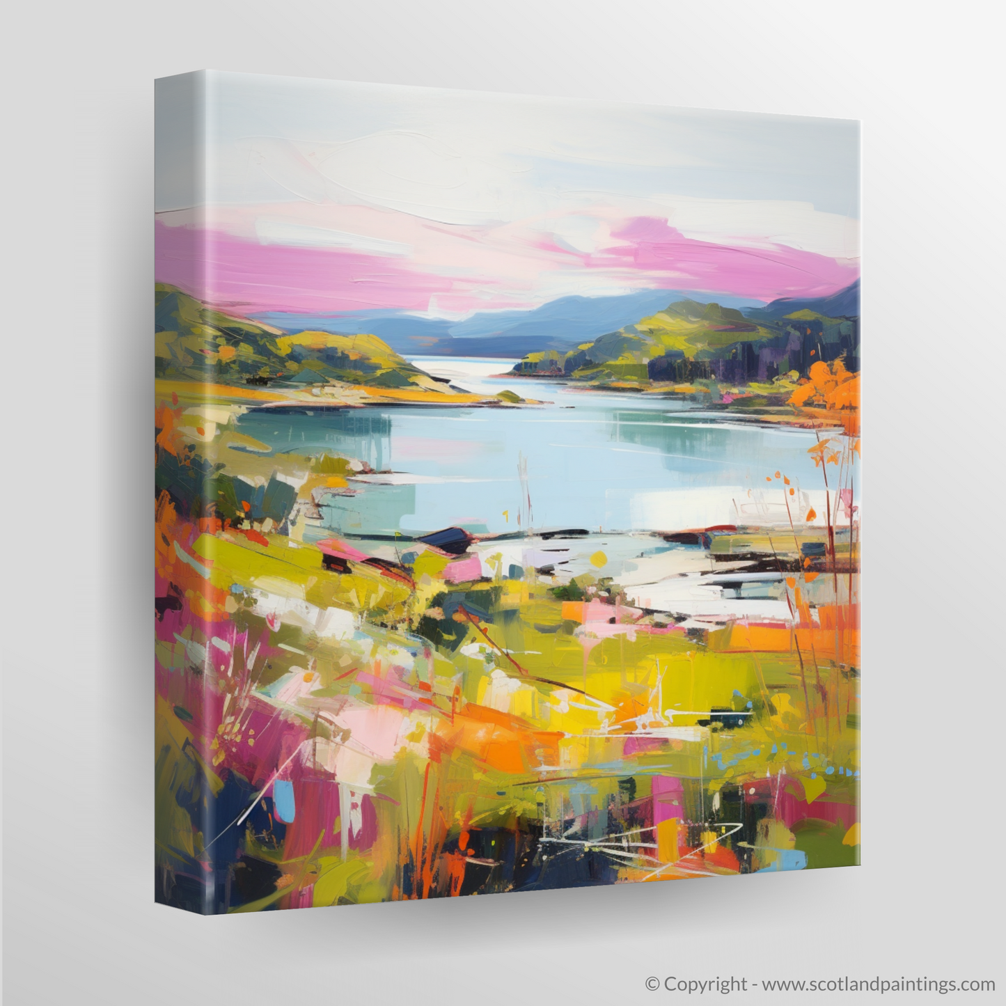 Canvas Print of Loch Morar, Highlands in summer