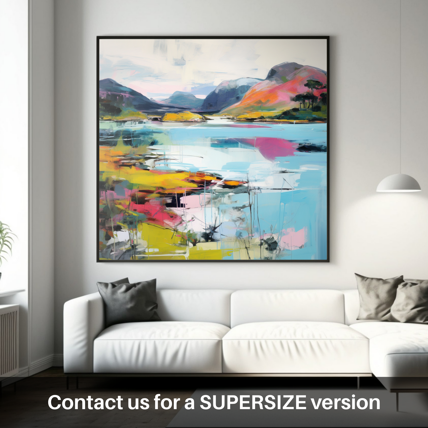 Huge supersize print of Loch Morar, Highlands in summer