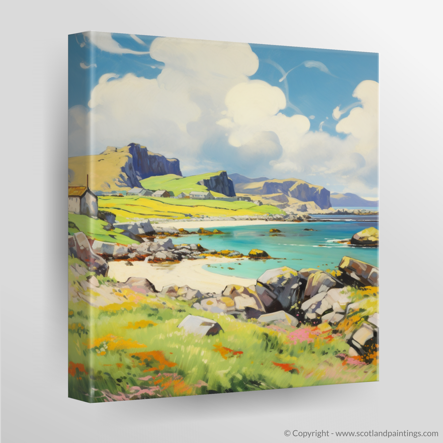 Canvas Print of Isle of Mull, Inner Hebrides in summer