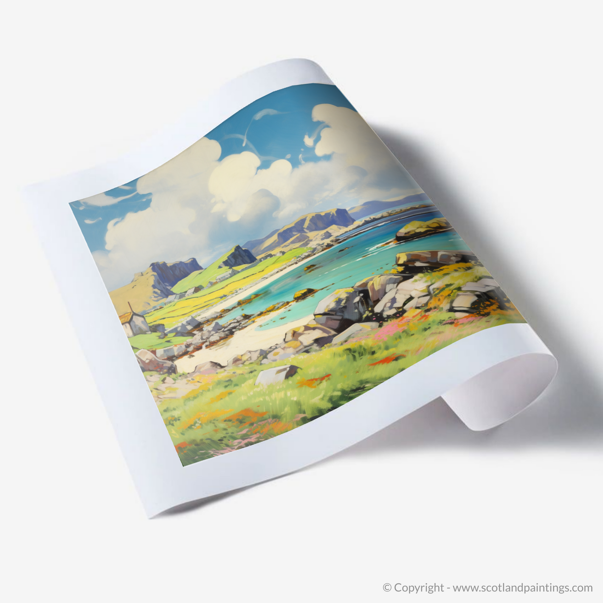 Art Print of Isle of Mull, Inner Hebrides in summer