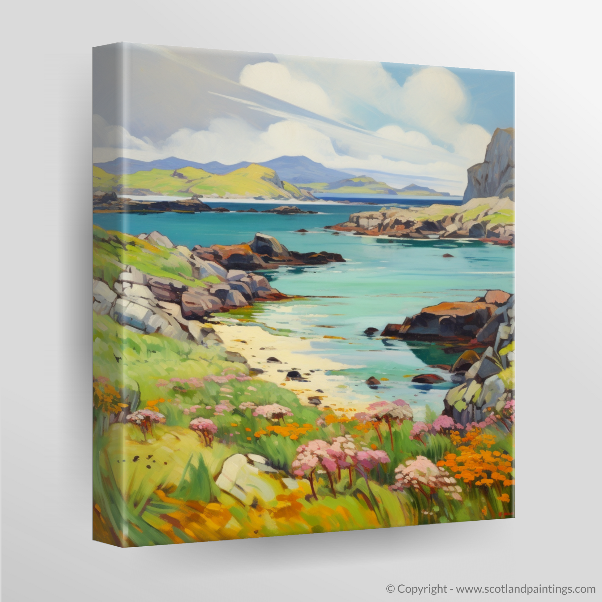 Canvas Print of Isle of Mull, Inner Hebrides in summer