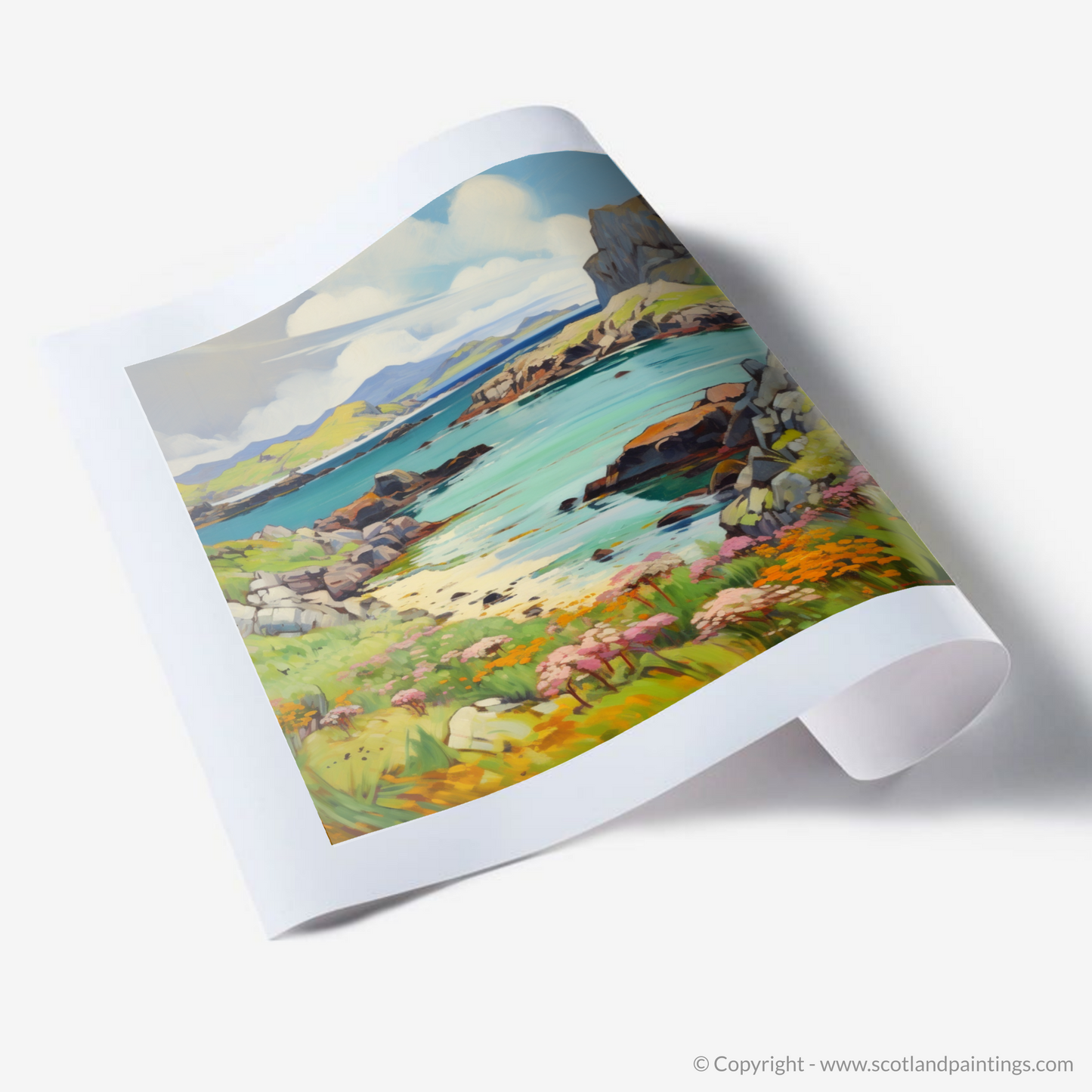 Art Print of Isle of Mull, Inner Hebrides in summer