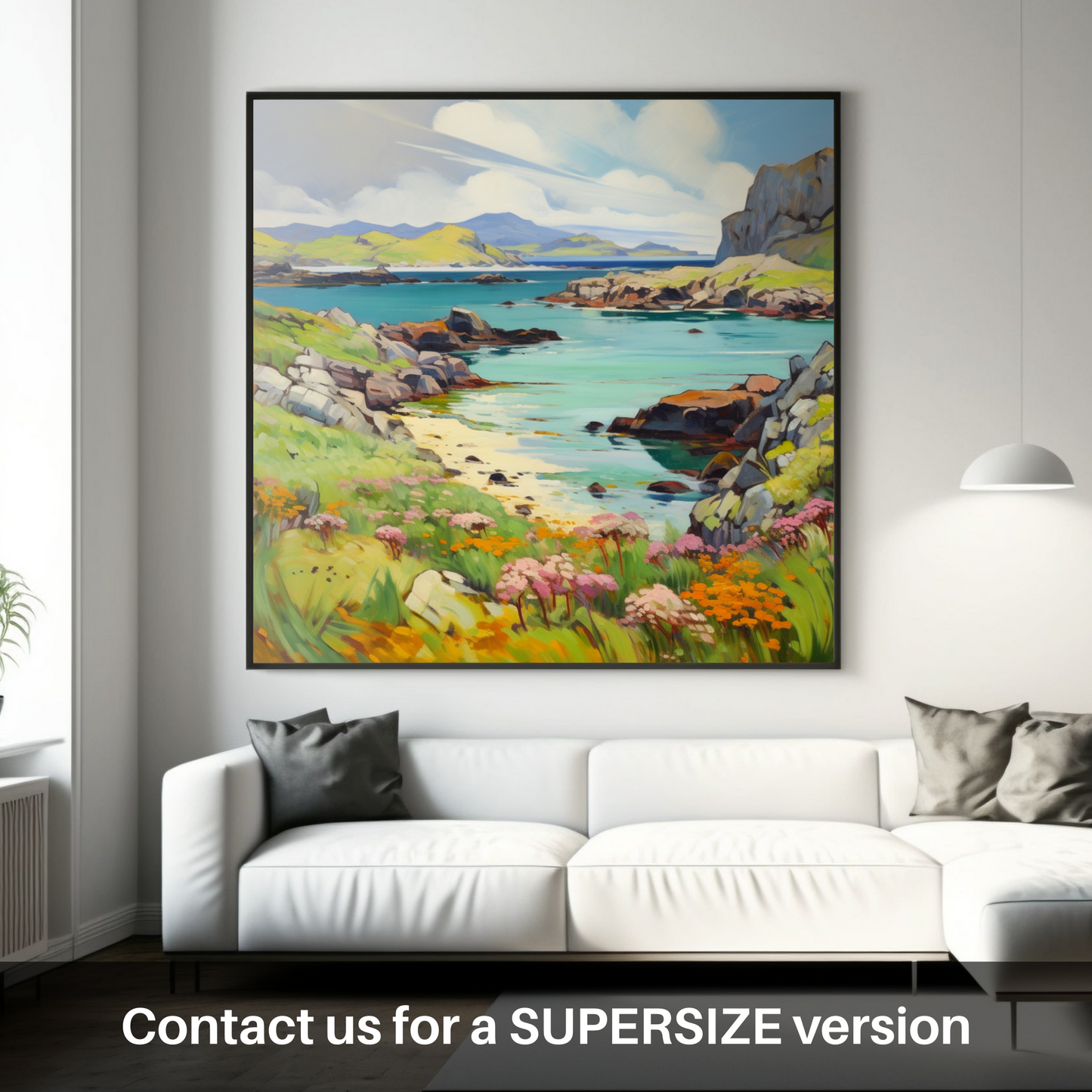 Huge supersize print of Isle of Mull, Inner Hebrides in summer