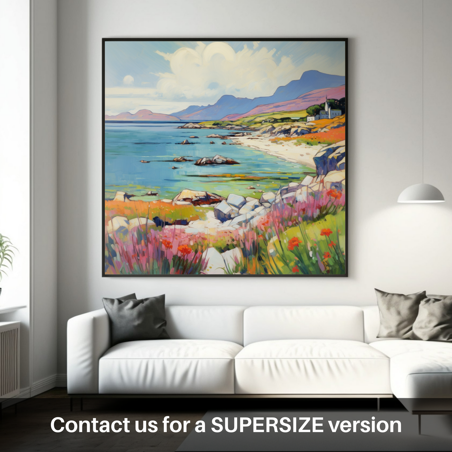 Huge supersize print of Isle of Mull, Inner Hebrides in summer