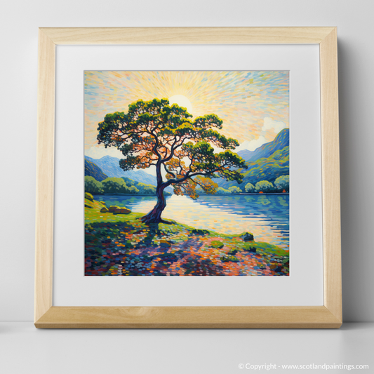 Painting and Art Print of Loch Lomond in summer. Summer Hues of Loch Lomond.