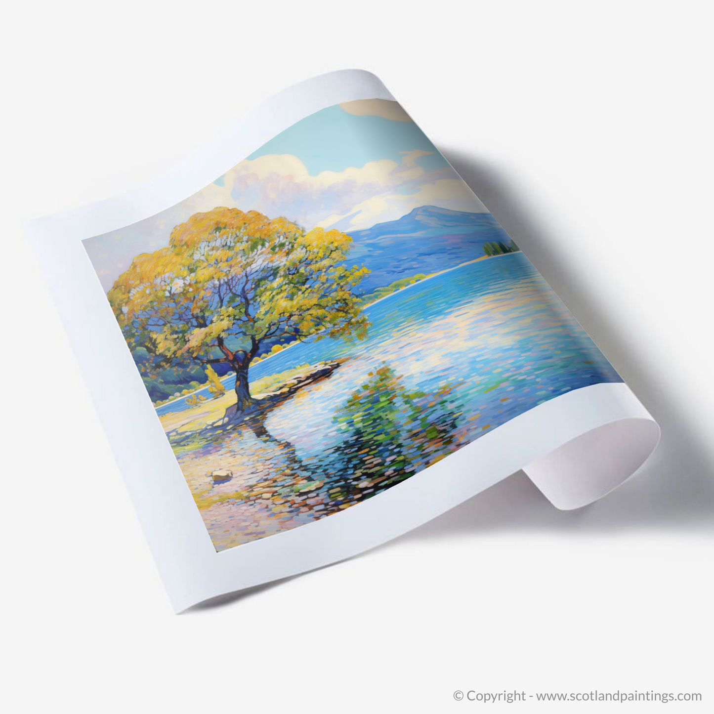 Art Print of Loch Lomond in summer