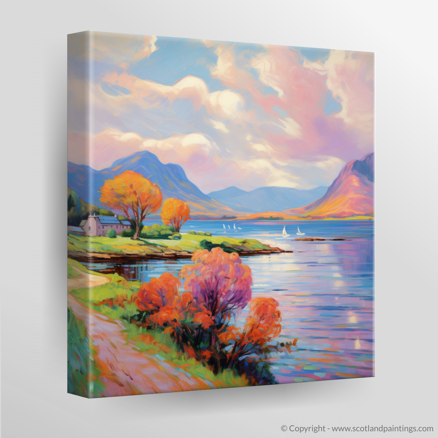 Canvas Print of Loch Leven, Highlands in summer