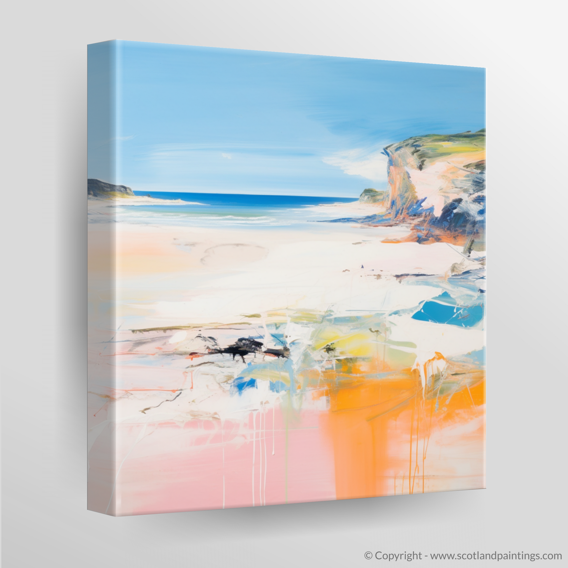 Canvas Print of Lunan Bay, Angus in summer