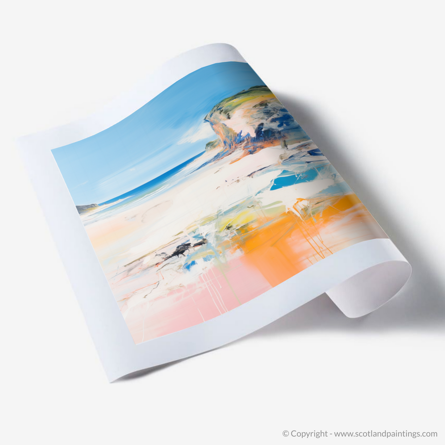 Art Print of Lunan Bay, Angus in summer