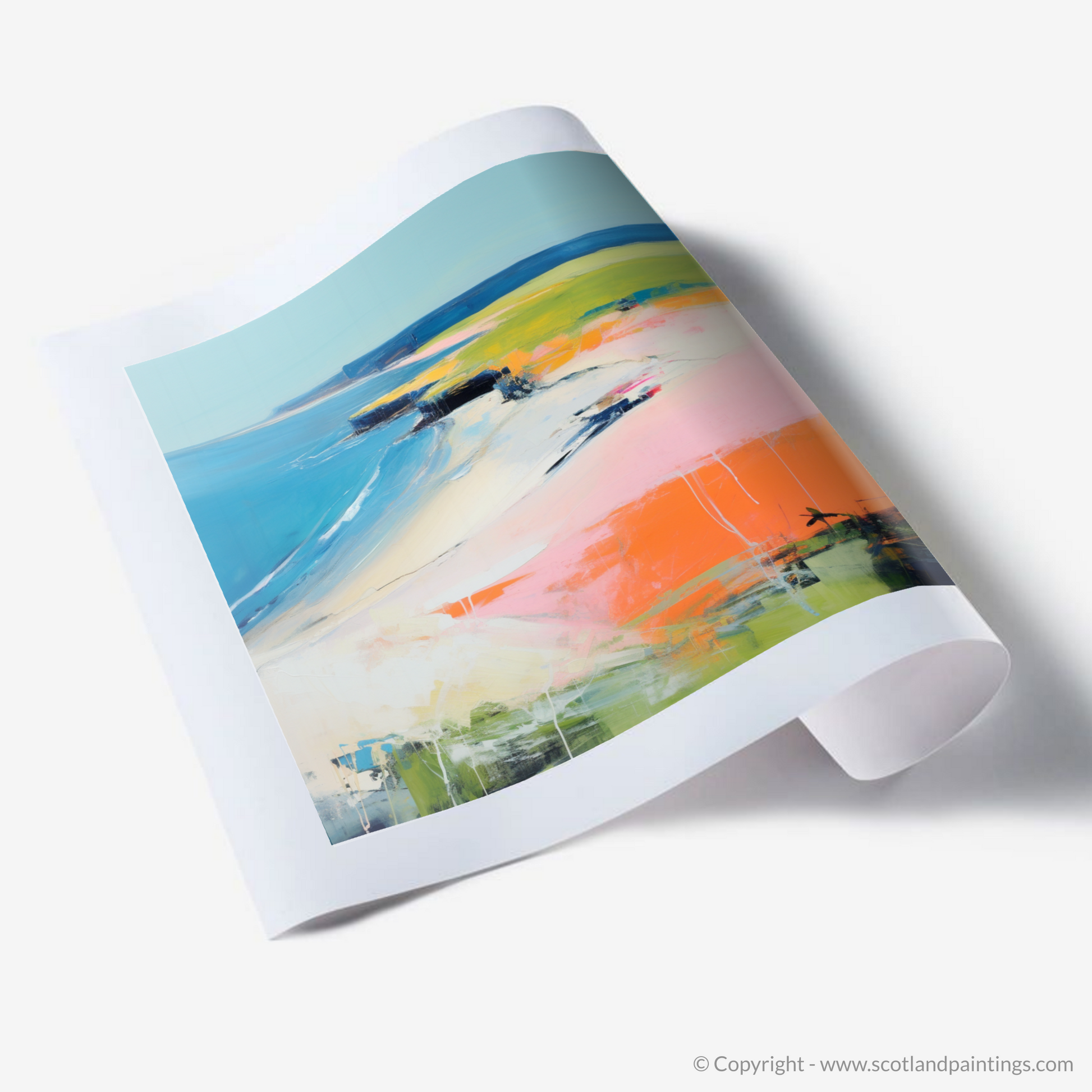 Art Print of Lunan Bay, Angus in summer