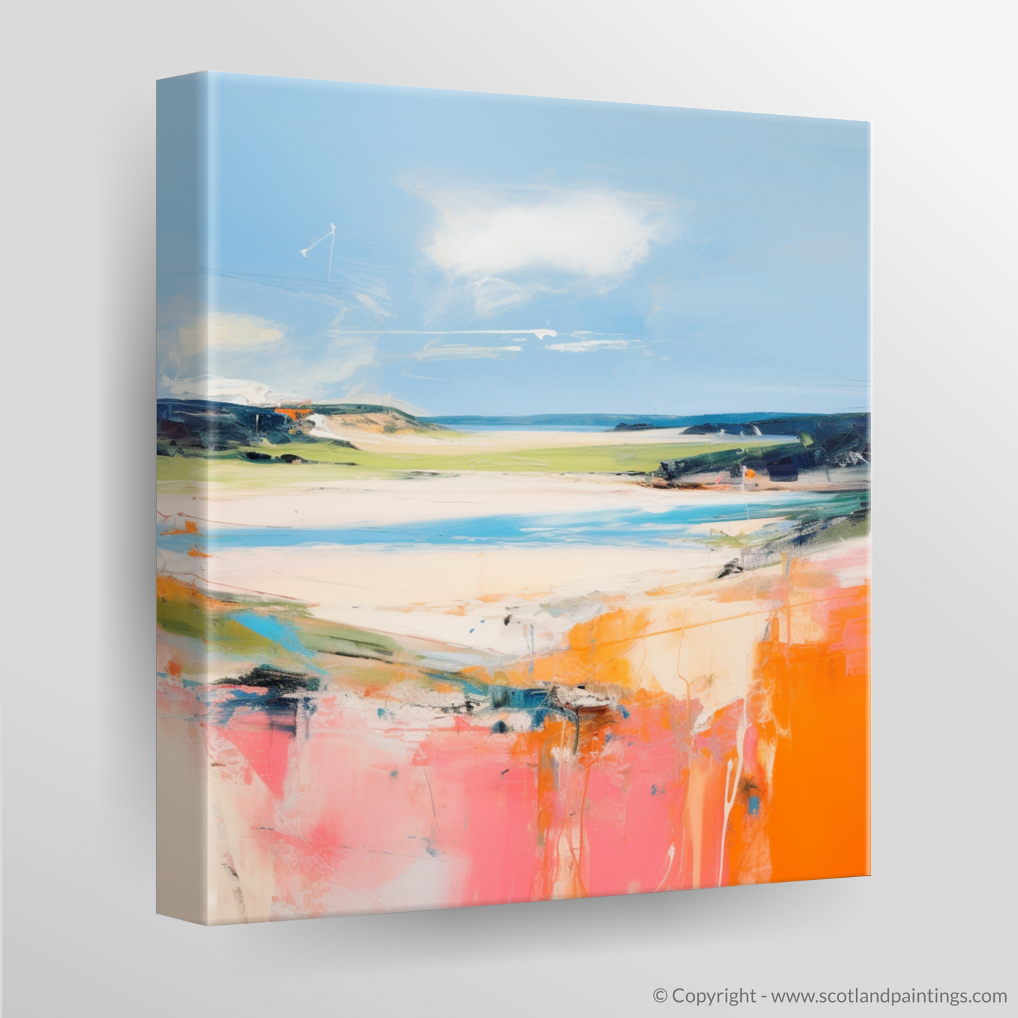 Canvas Print of Lunan Bay, Angus in summer