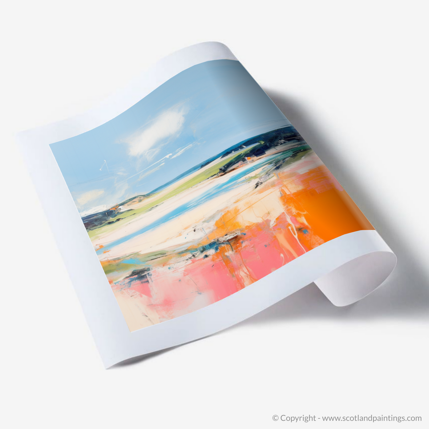 Art Print of Lunan Bay, Angus in summer