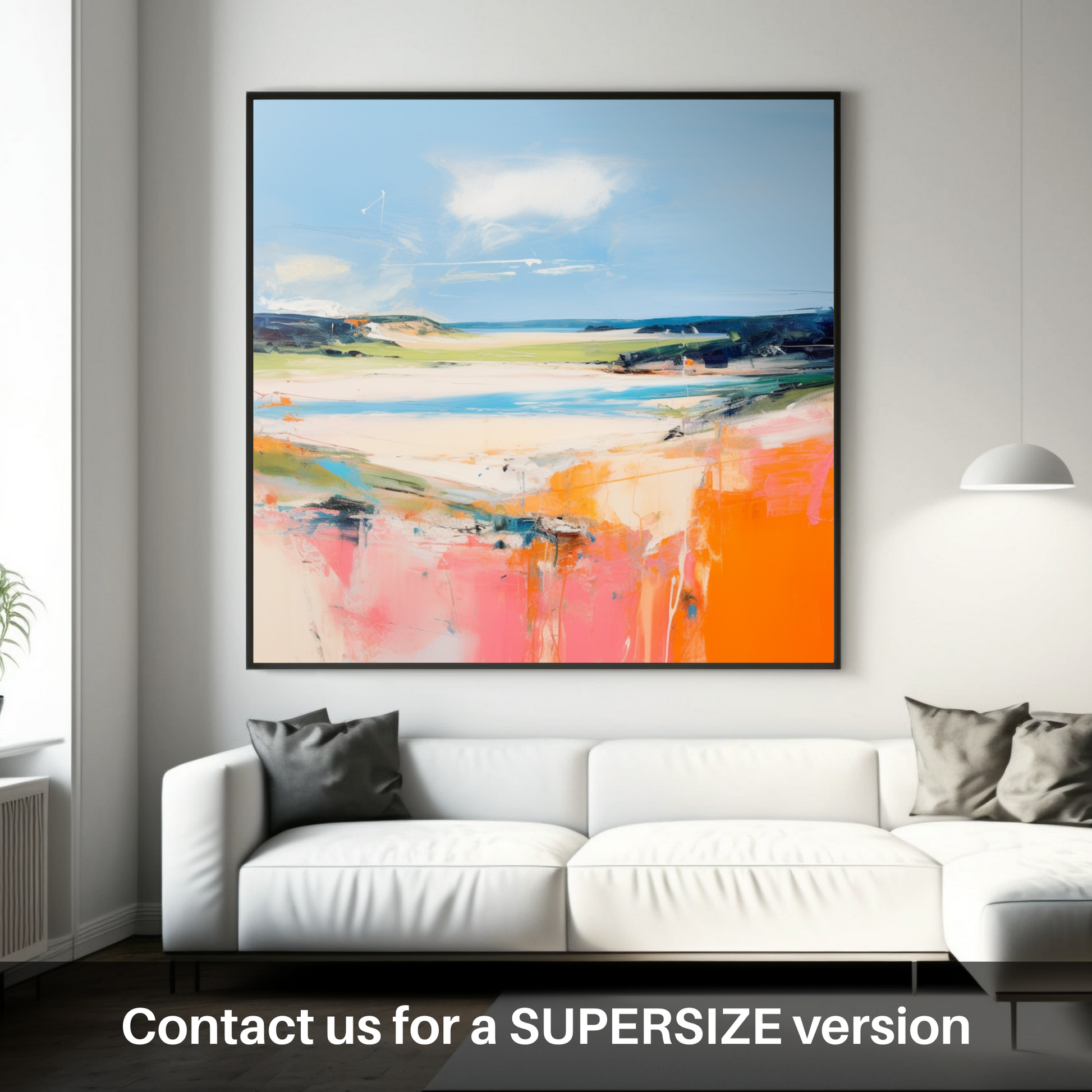 Huge supersize print of Lunan Bay, Angus in summer