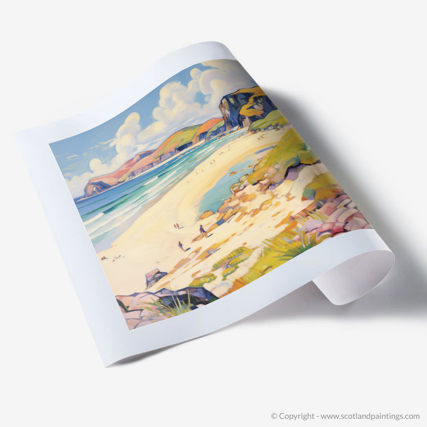 Art Print of Sandwood Bay, Sutherland in summer