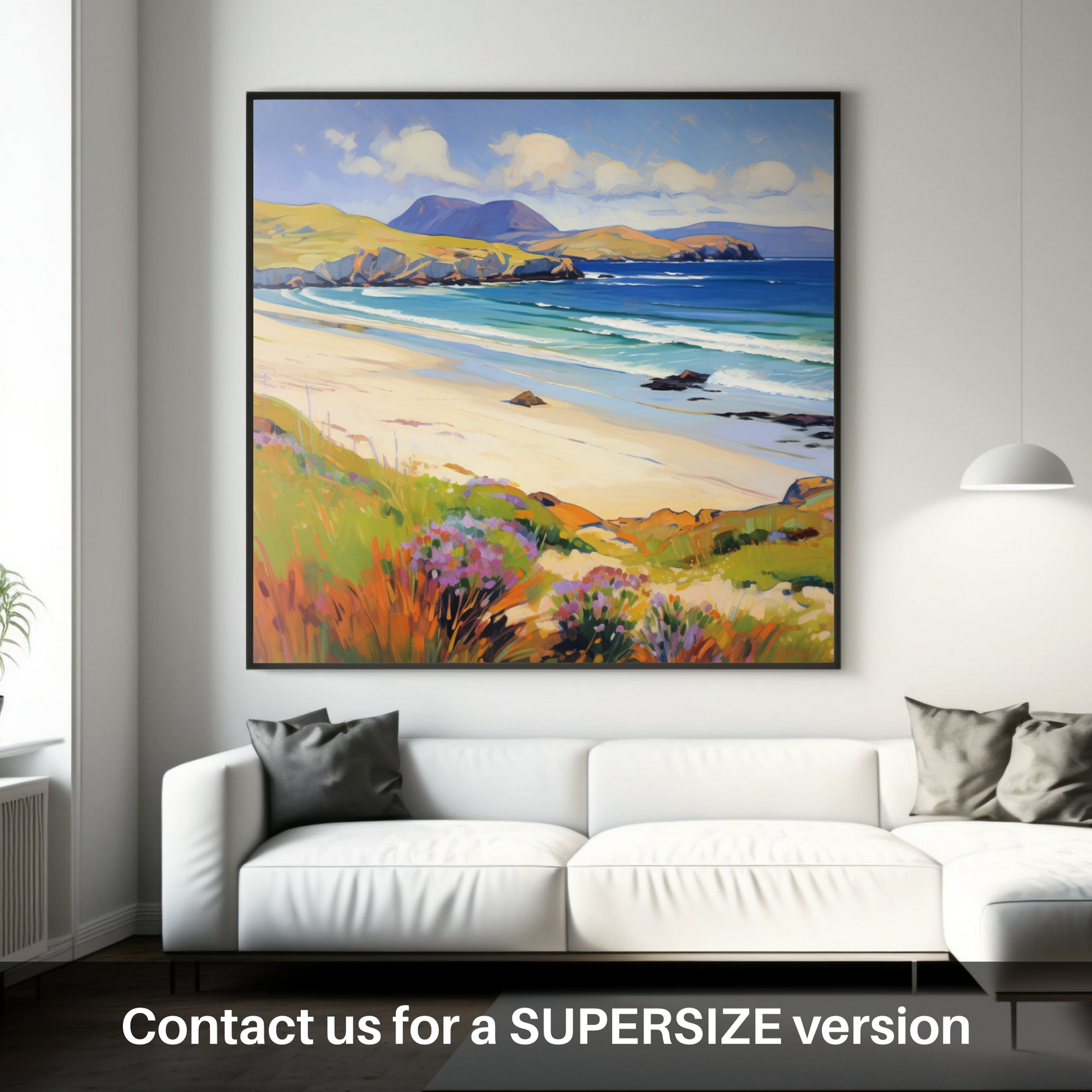 Huge supersize print of Sandwood Bay, Sutherland in summer