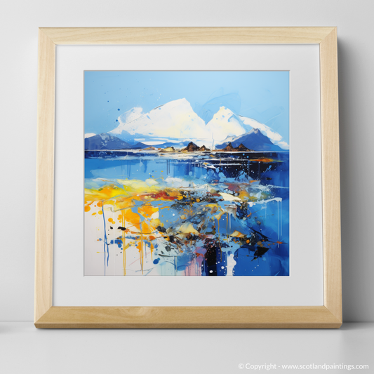 Painting and Art Print of Isle of Arran, Firth of Clyde in summer. Summer Symphony: Abstract Essence of Arran and Clyde.