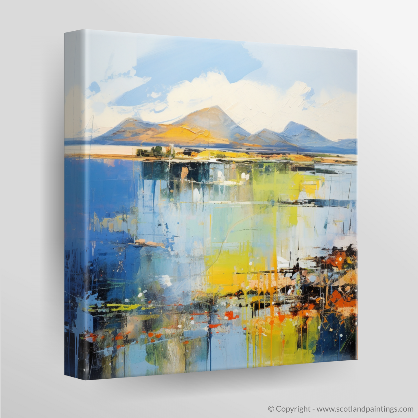 Canvas Print of Isle of Arran, Firth of Clyde in summer