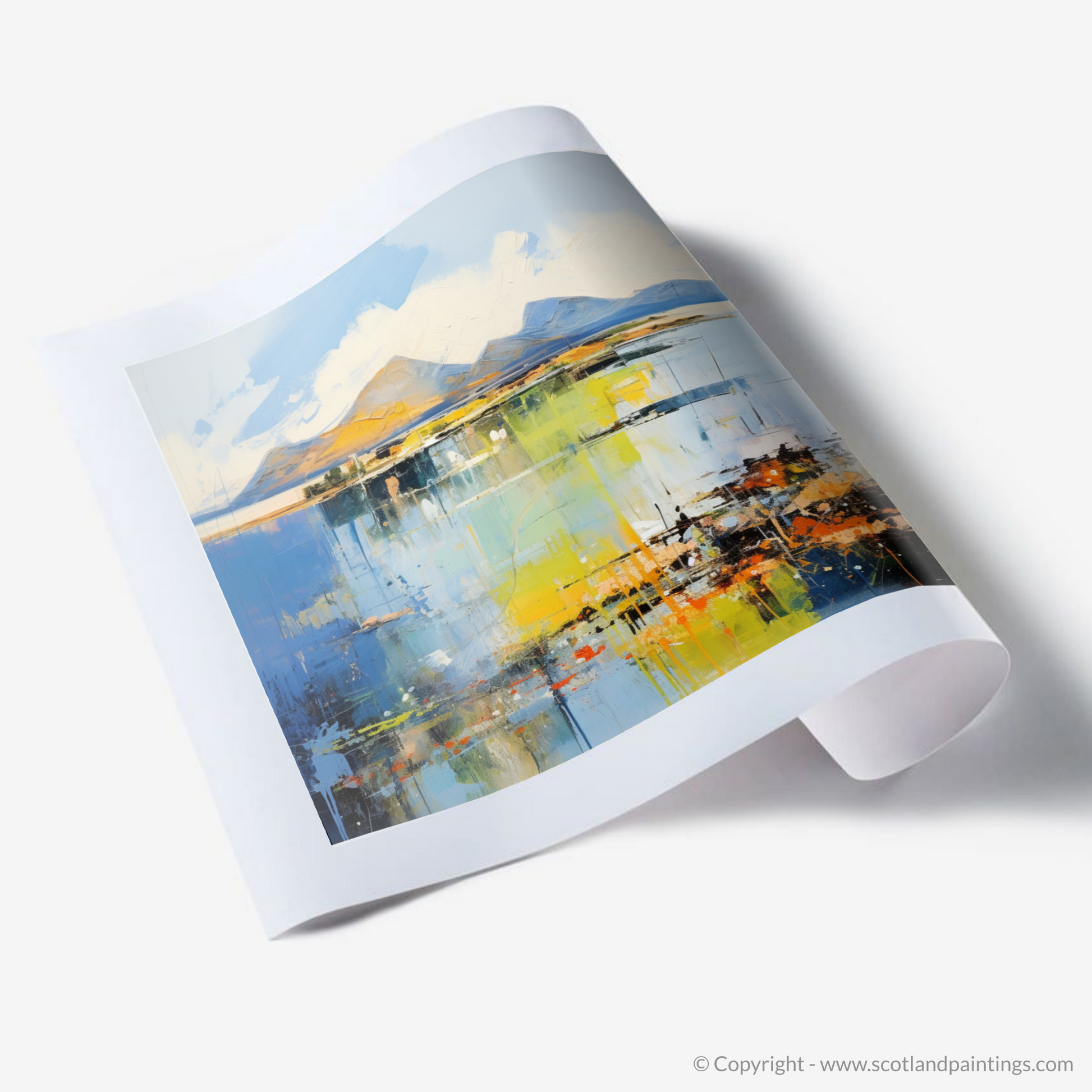 Art Print of Isle of Arran, Firth of Clyde in summer