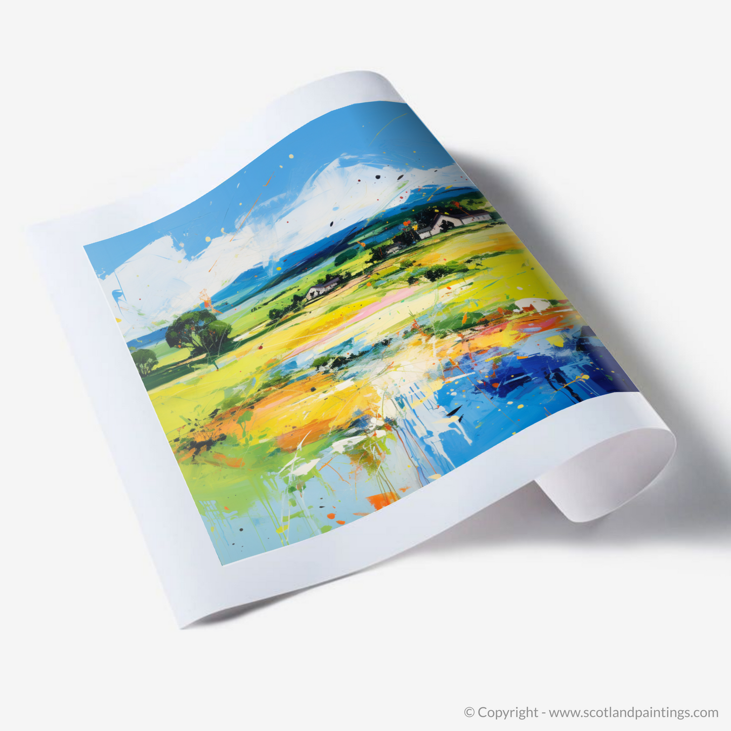 Art Print of Glenesk, Angus in summer