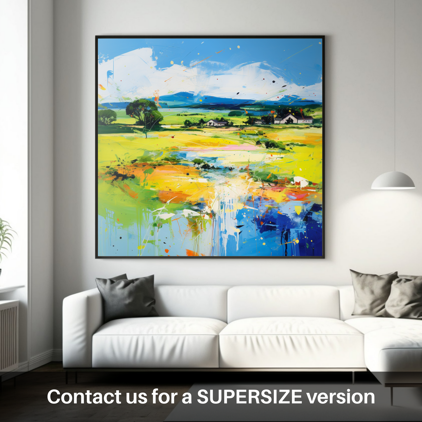 Huge supersize print of Glenesk, Angus in summer