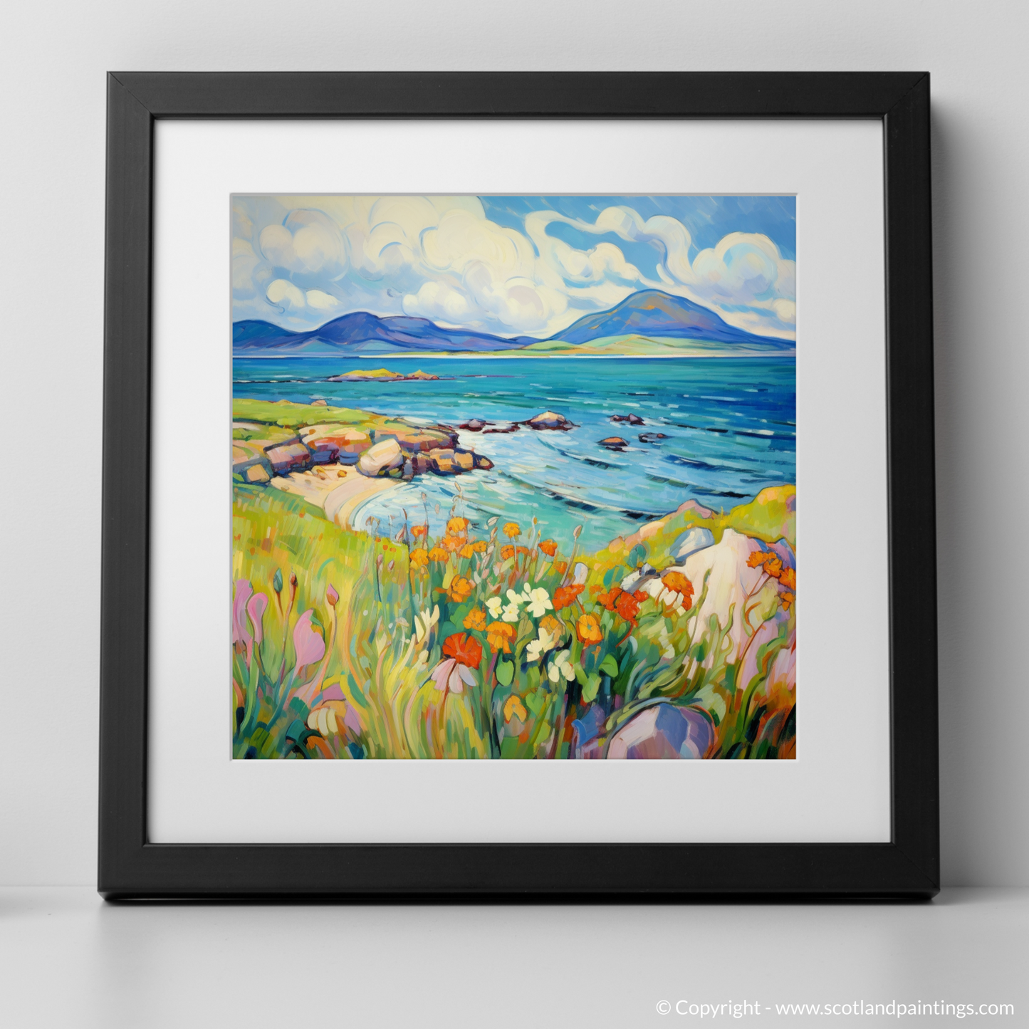 Painting and Art Print of Isle of Jura, Inner Hebrides in summer. Summer Splendour of Isle of Jura.