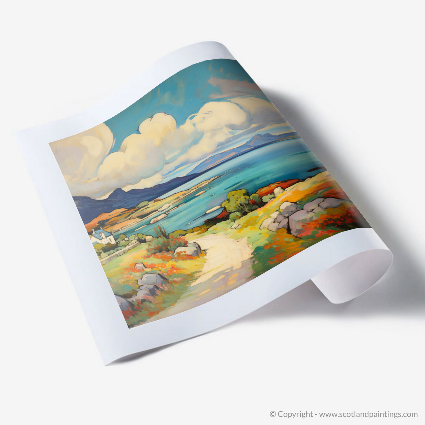 Art Print of Isle of Jura, Inner Hebrides in summer