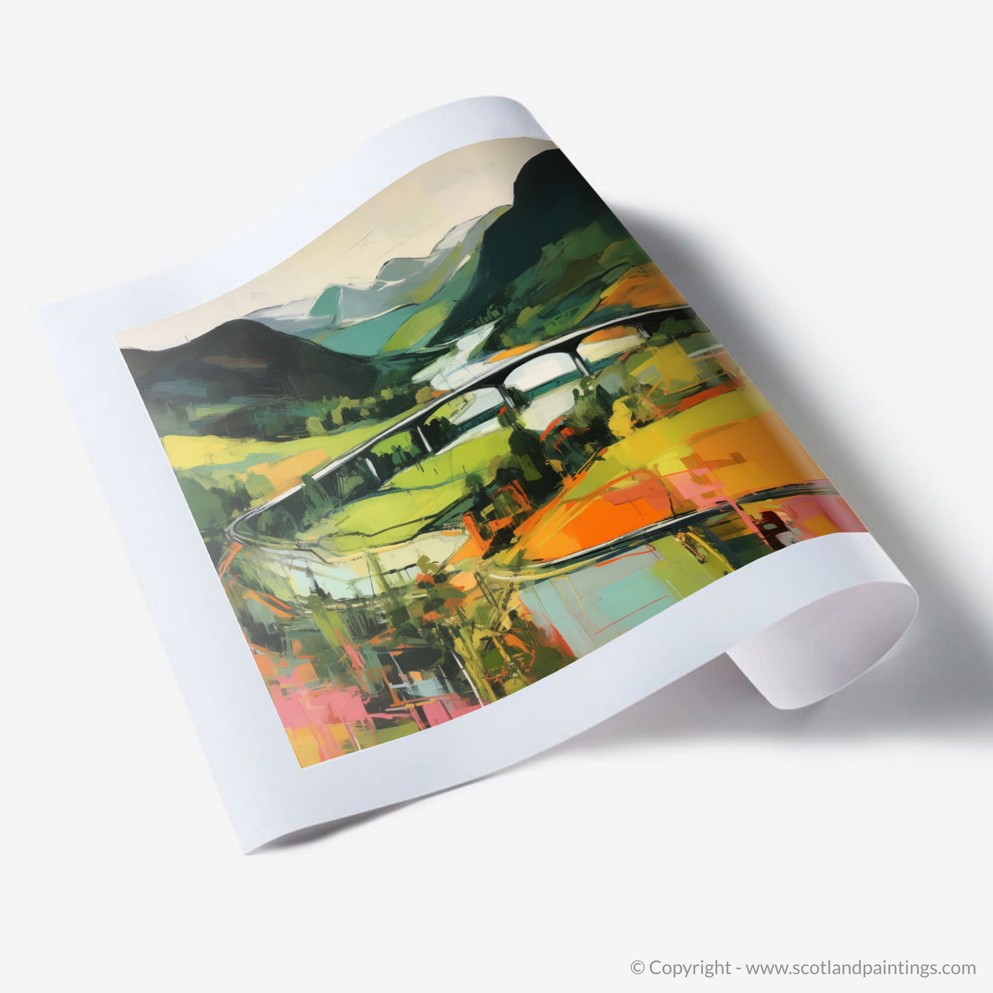 Art Print of Glenfinnan, Highlands in summer