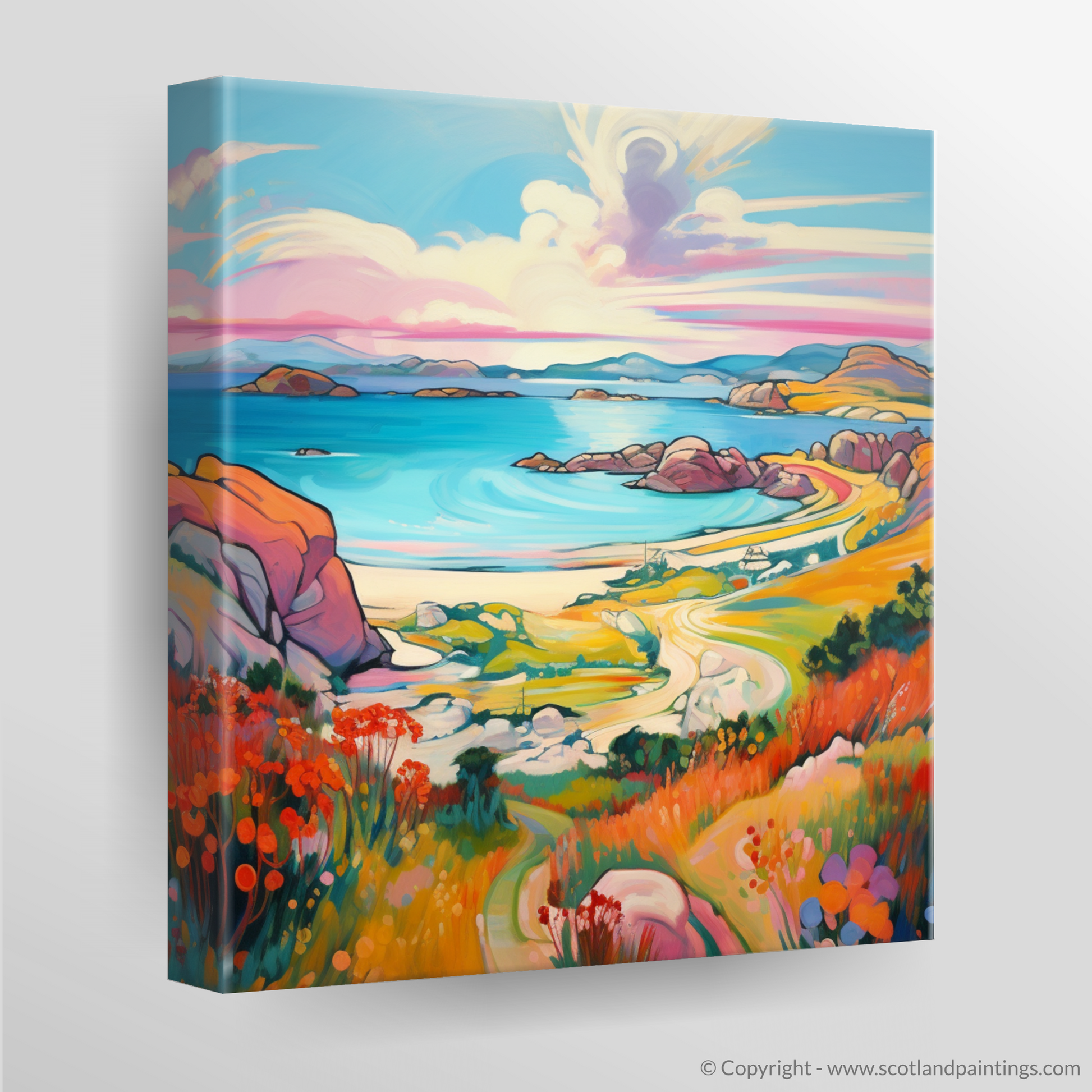 Canvas Print of Achmelvich Bay, Sutherland in summer