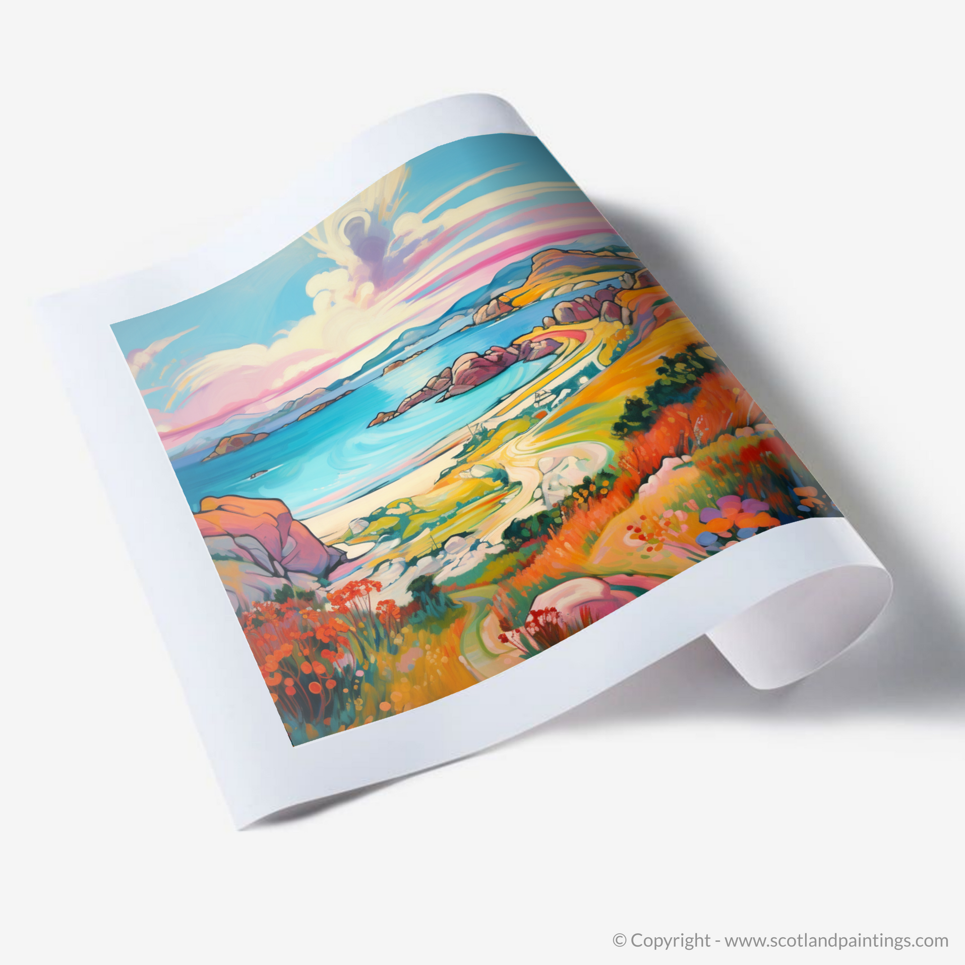 Art Print of Achmelvich Bay, Sutherland in summer