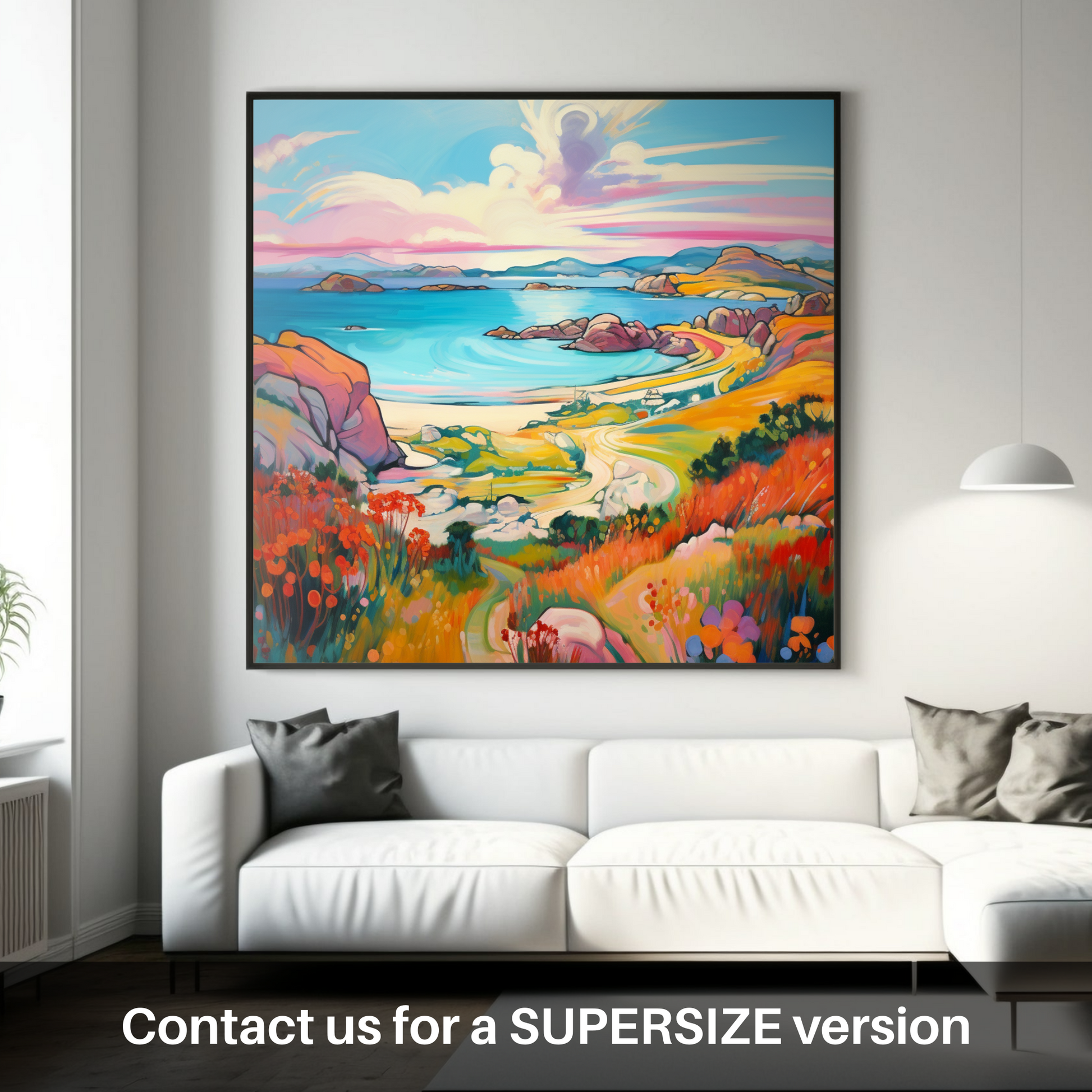 Huge supersize print of Achmelvich Bay, Sutherland in summer