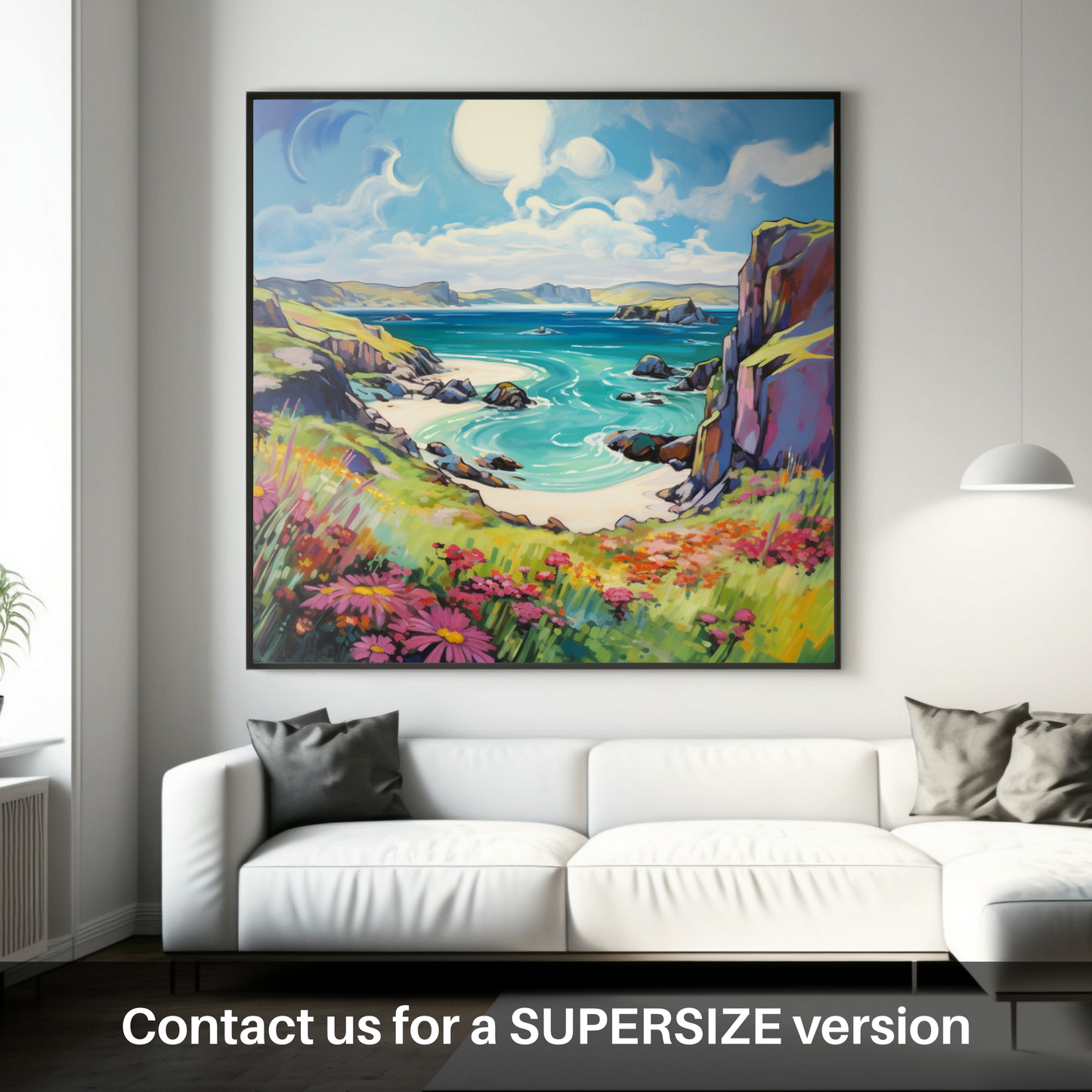 Huge supersize print of Isle of Lewis, Outer Hebrides in summer