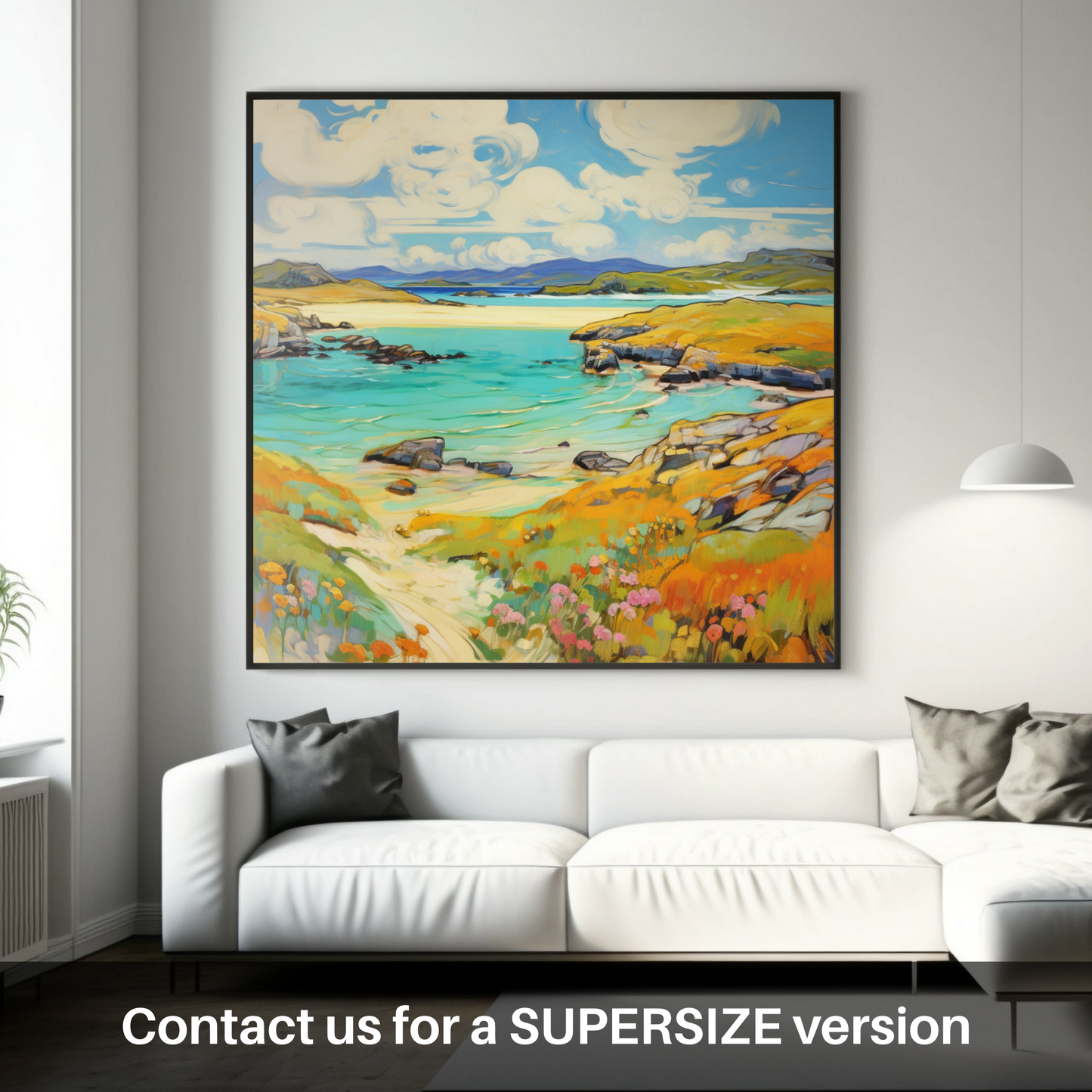 Huge supersize print of Isle of Lewis, Outer Hebrides in summer