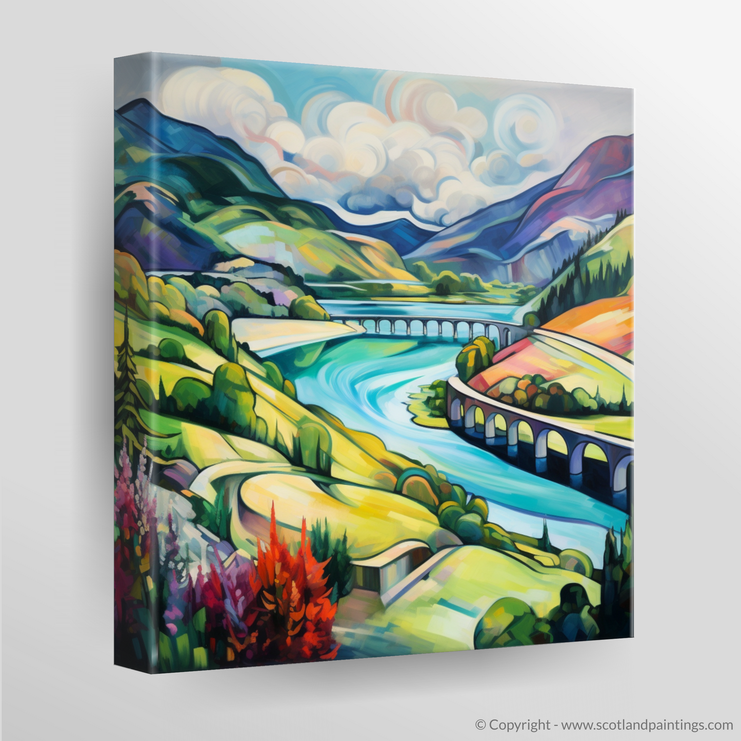 Canvas Print of Glenfinnan, Highlands in summer