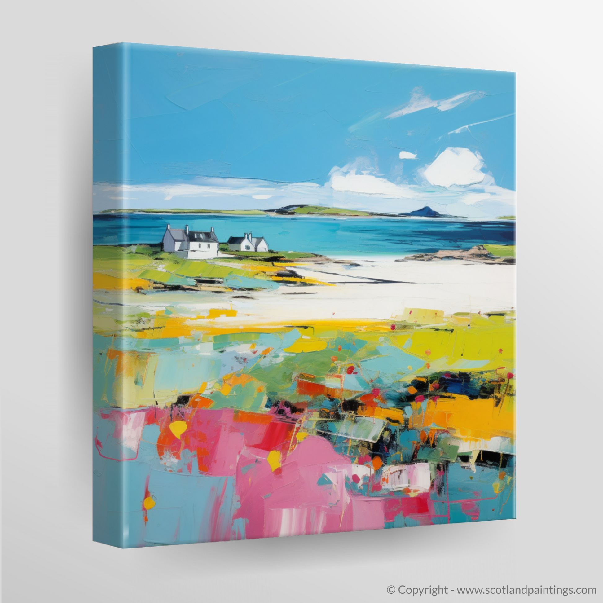 Canvas Print of Isle of Tiree, Inner Hebrides in summer