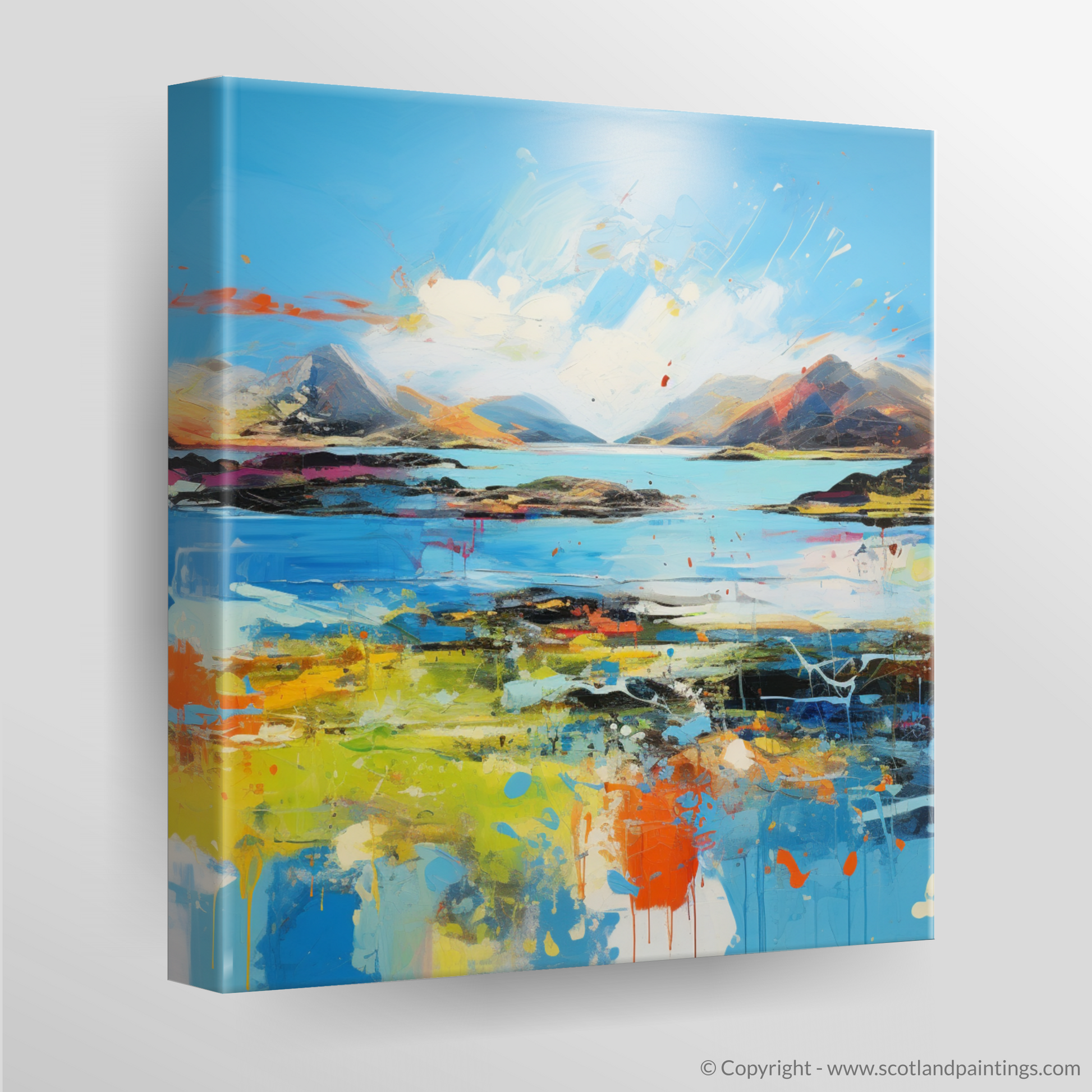 Canvas Print of Isle of Ulva, Inner Hebrides in summer