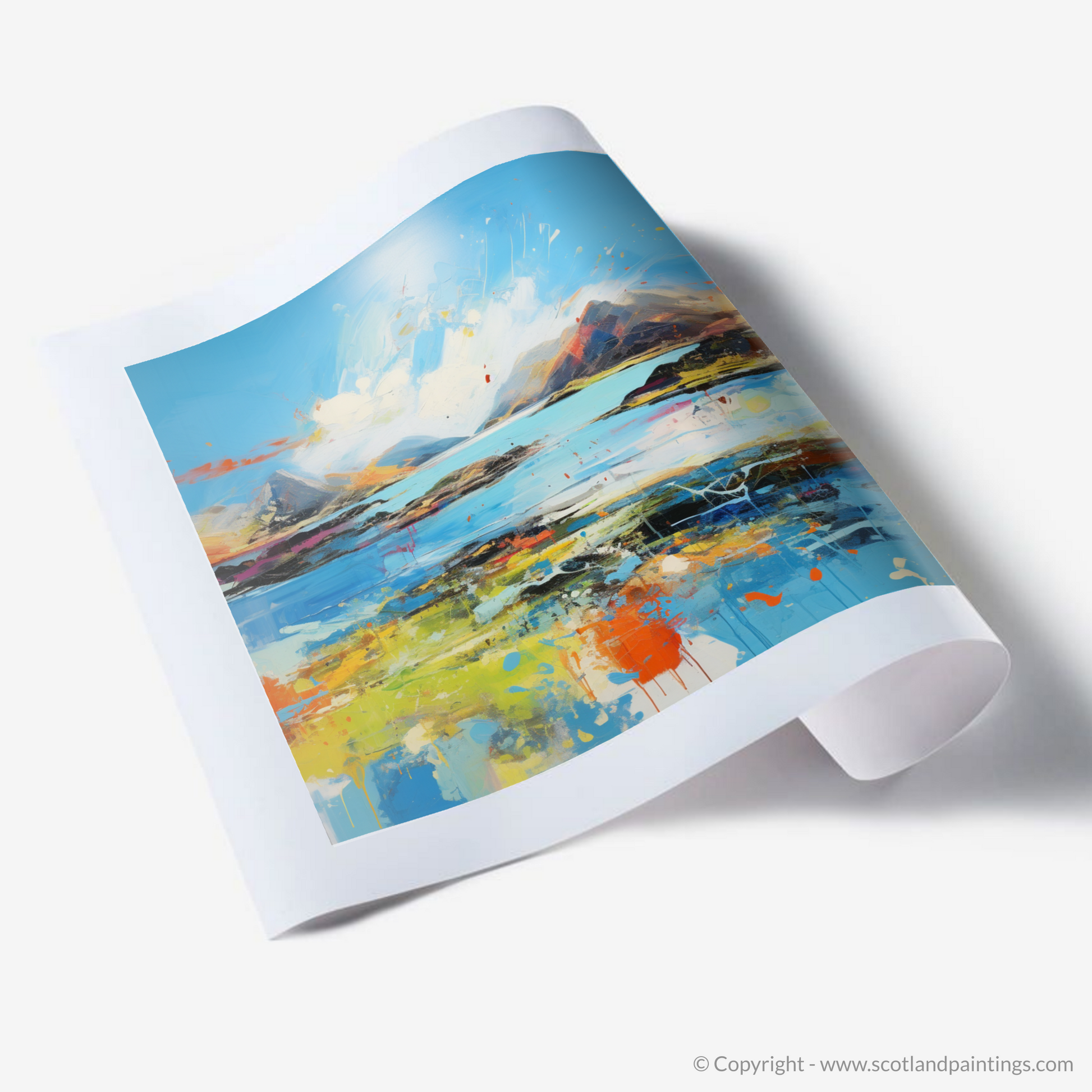 Art Print of Isle of Ulva, Inner Hebrides in summer