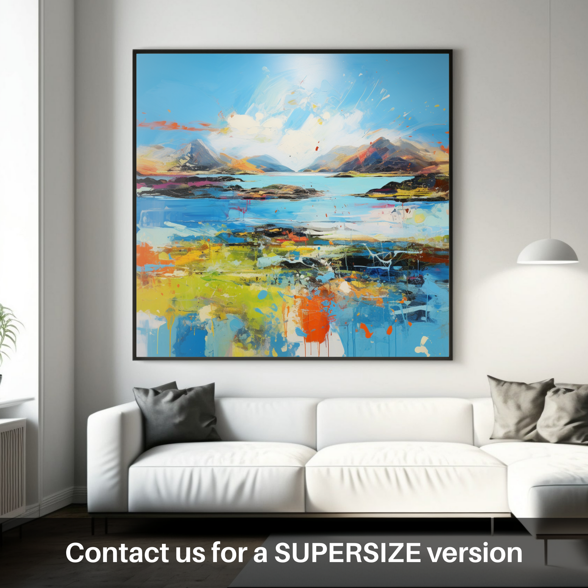 Huge supersize print of Isle of Ulva, Inner Hebrides in summer