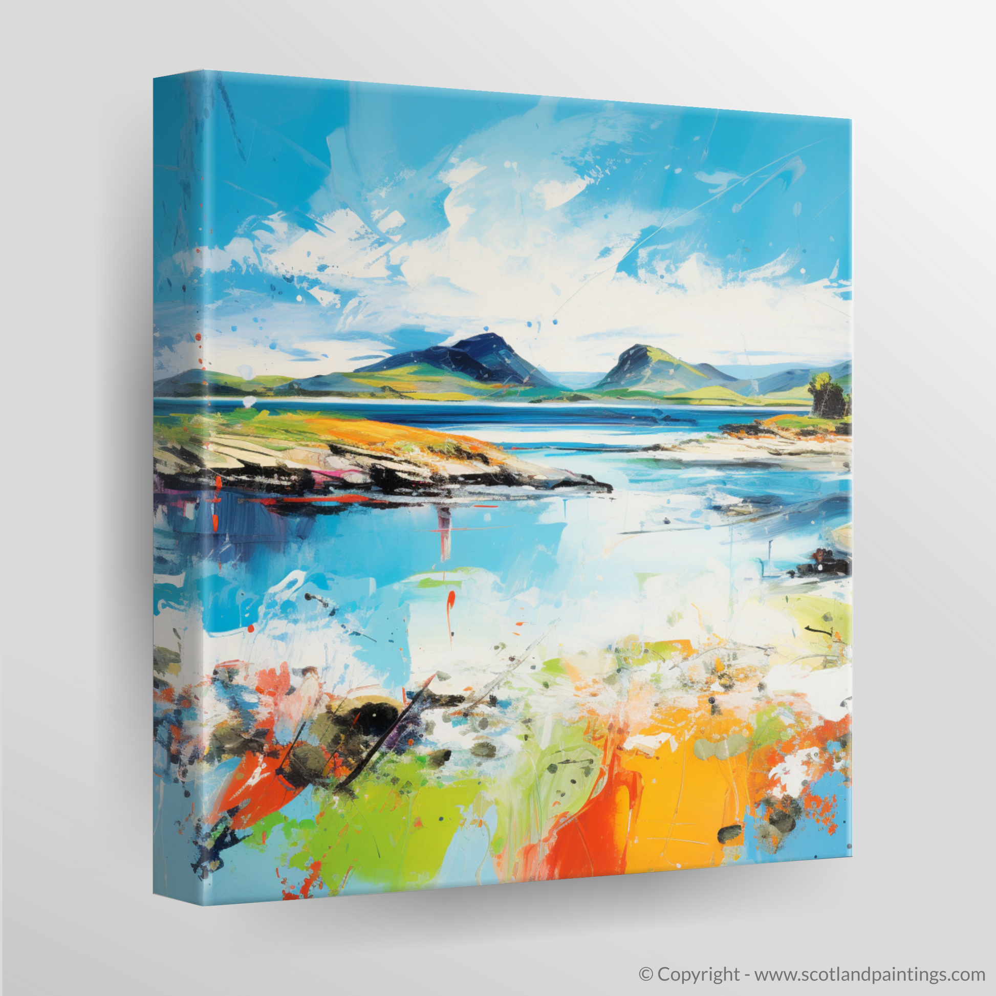 Canvas Print of Isle of Ulva, Inner Hebrides in summer