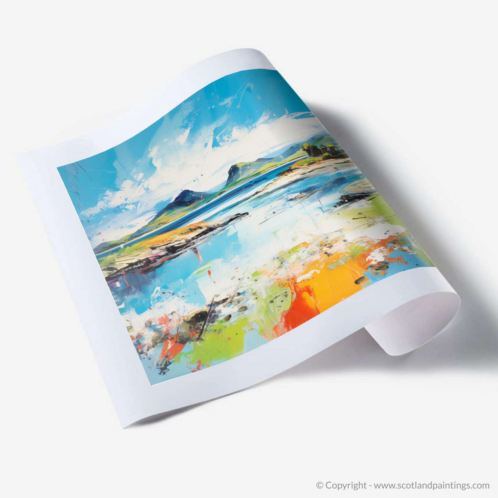 Art Print of Isle of Ulva, Inner Hebrides in summer