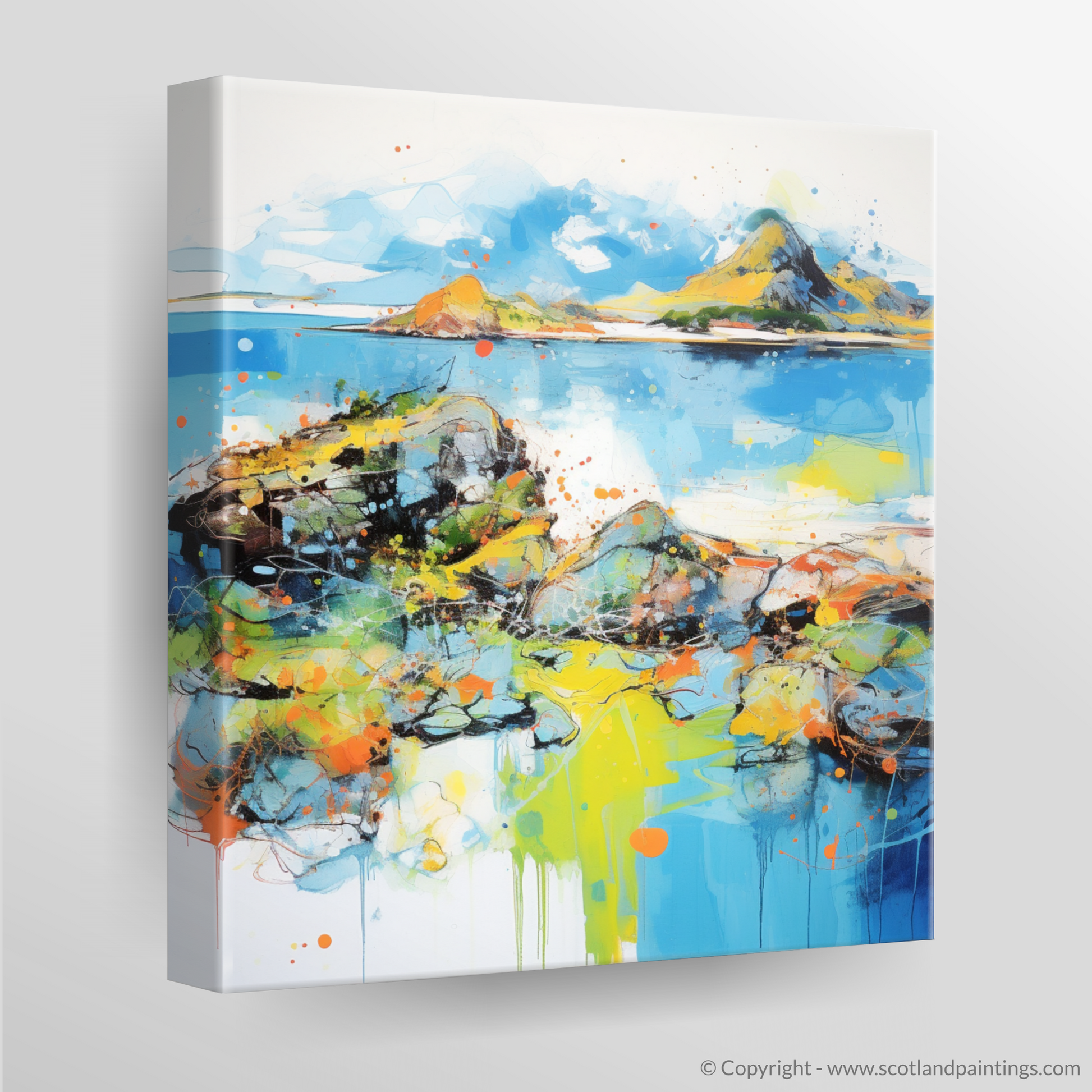 Canvas Print of Isle of Ulva, Inner Hebrides in summer