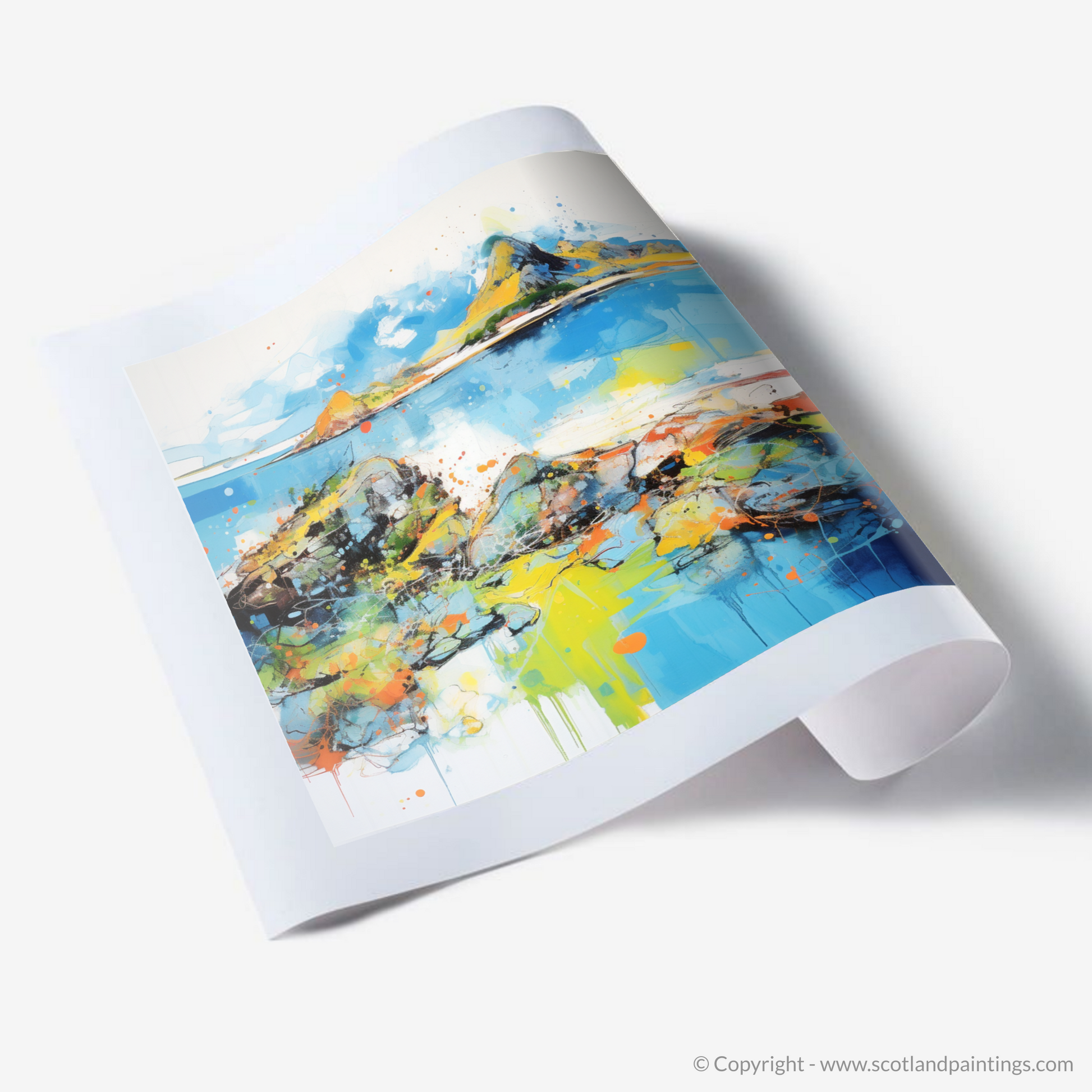 Art Print of Isle of Ulva, Inner Hebrides in summer