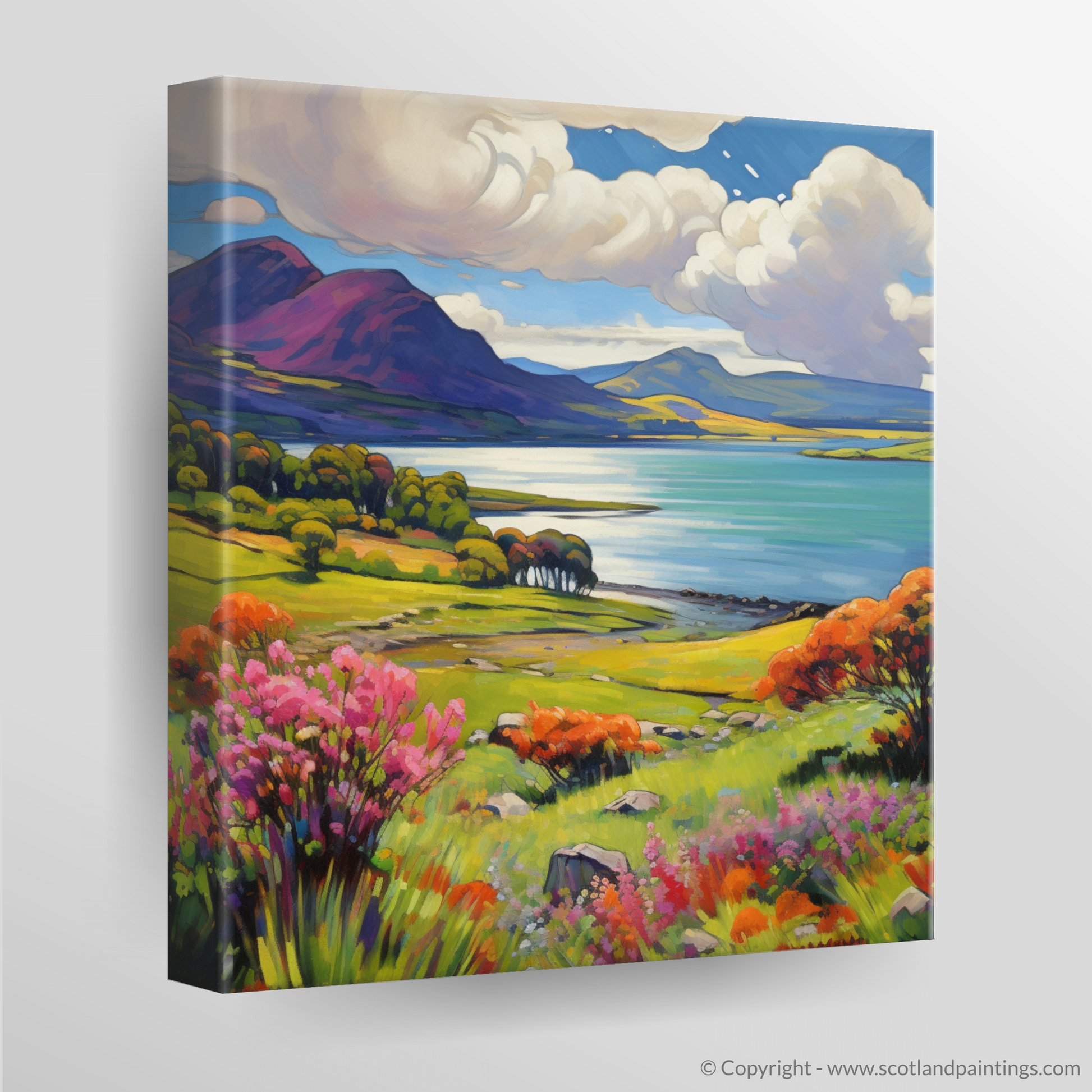 Canvas Print of Loch Leven, Highlands in summer