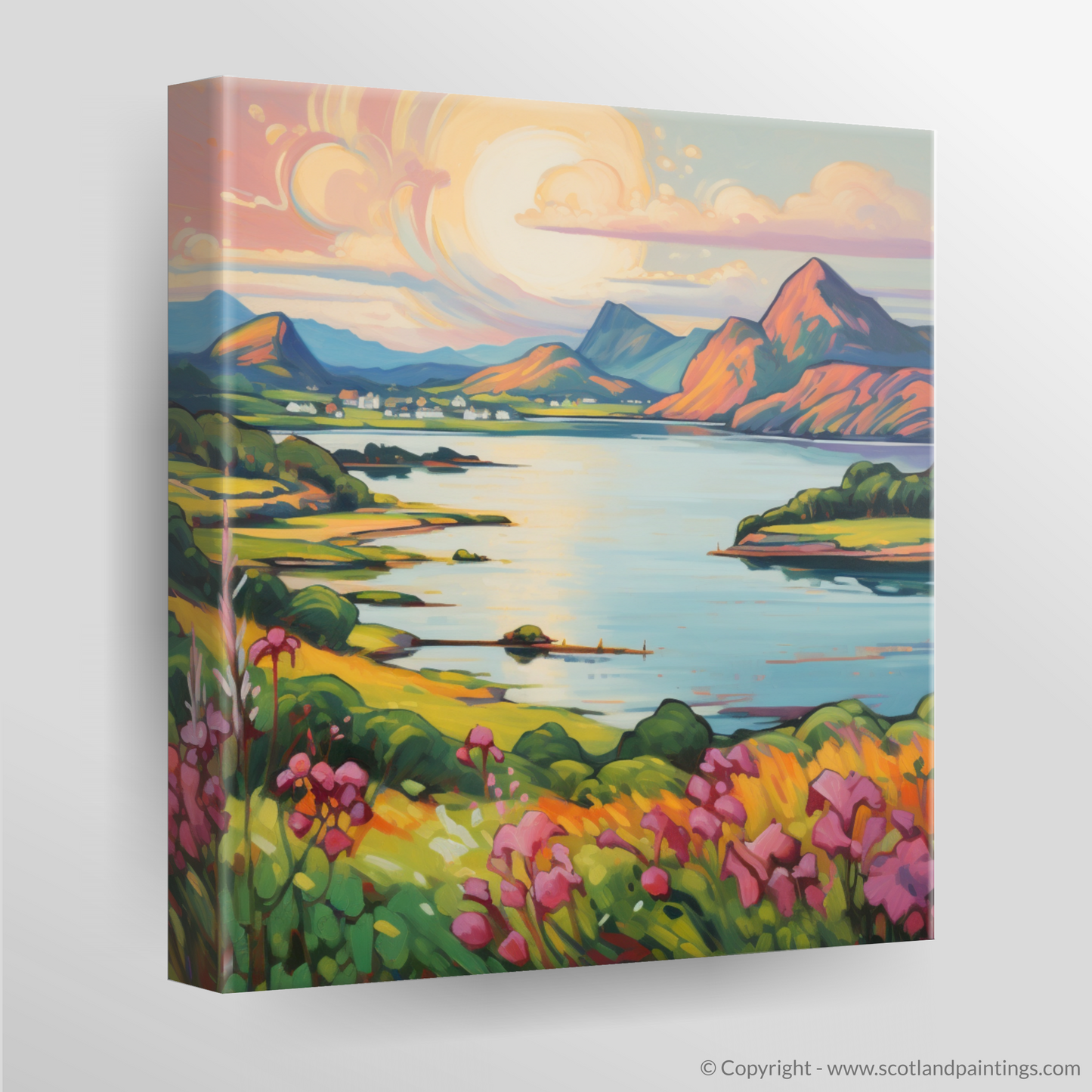 Canvas Print of Loch Leven, Highlands in summer